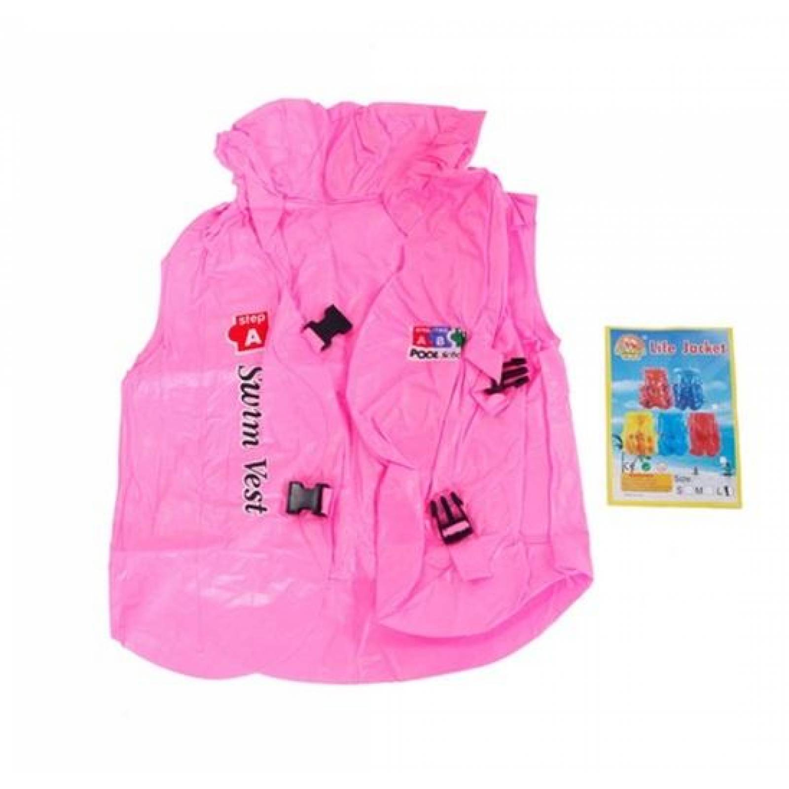 Chaleco Salvavidas Inflable Infantil Flotador Niños Alberca 40x36cm  - Rosa