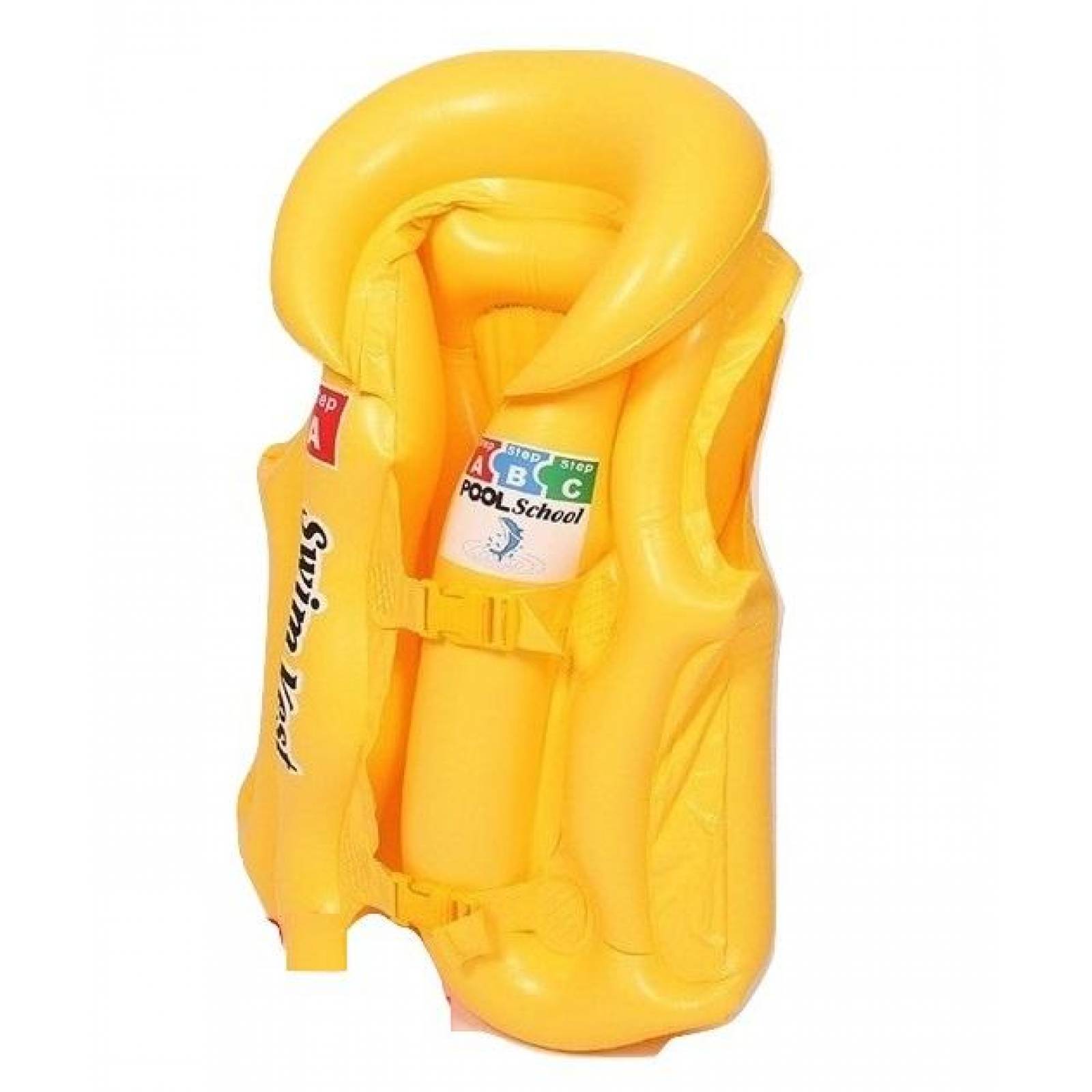 Chaleco Salvavidas Inflable Infantil Flotador Niños Alberca 40x36cm  - Amarillo