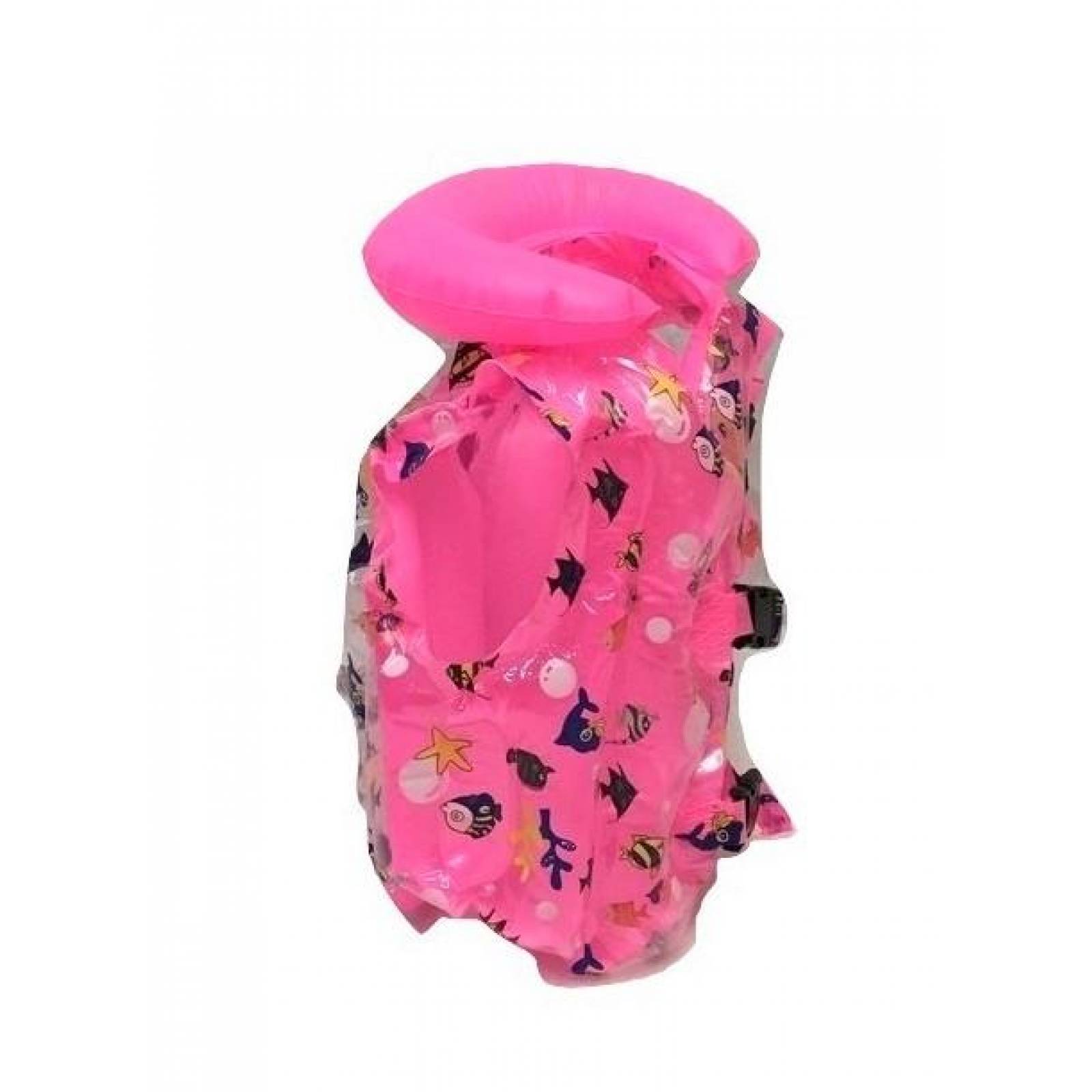 Chaleco Salvavidas Inflable Infantil Flotador Niños Alberca  - Rosa