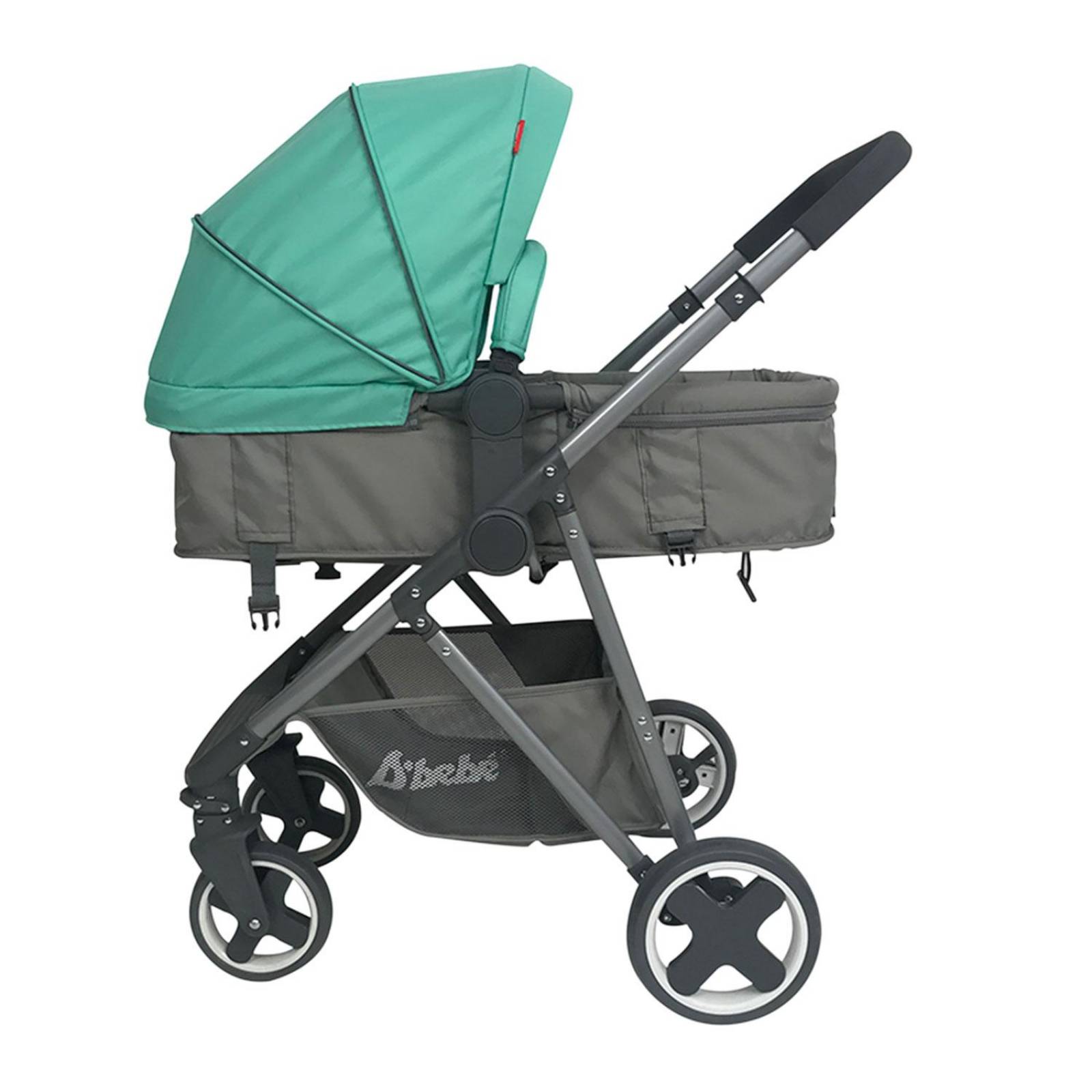 Carreola con Portabebe Travel System Queen Reversible  - Verde