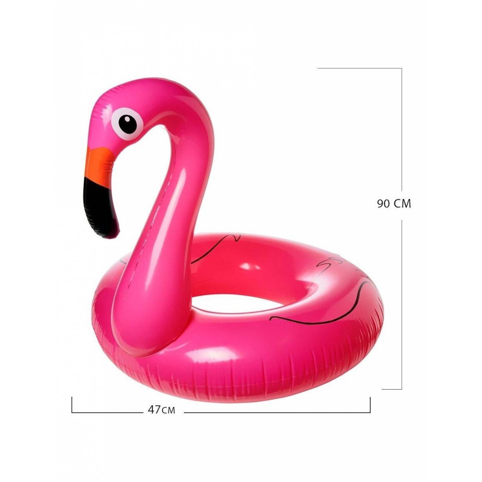 Salvavidas Inflable Flotador Flamenco 90 cm Alberca  - Flamenco