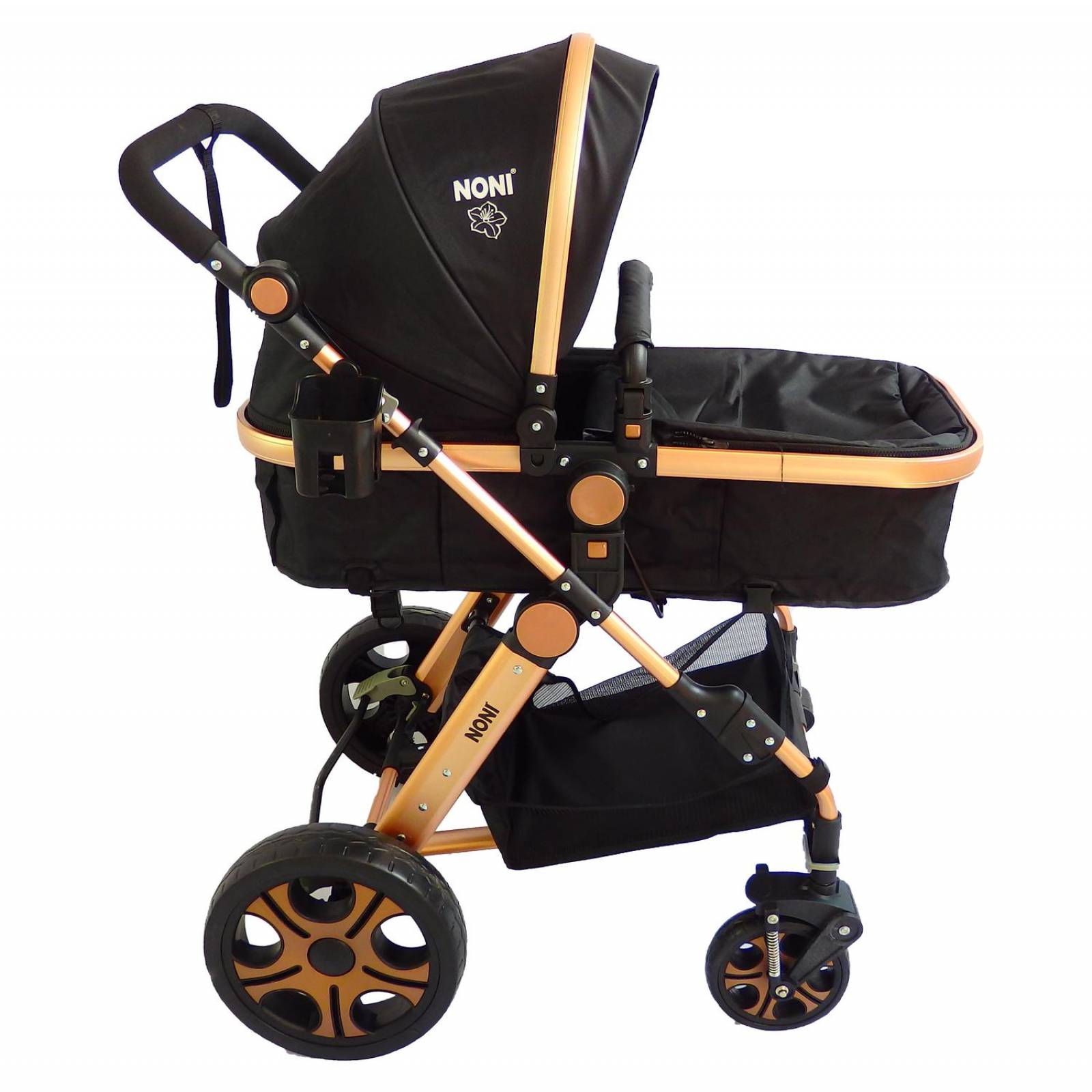 Carriola 4 en 1 Reversible Noni con Portabebe Bambineto  - Negro
