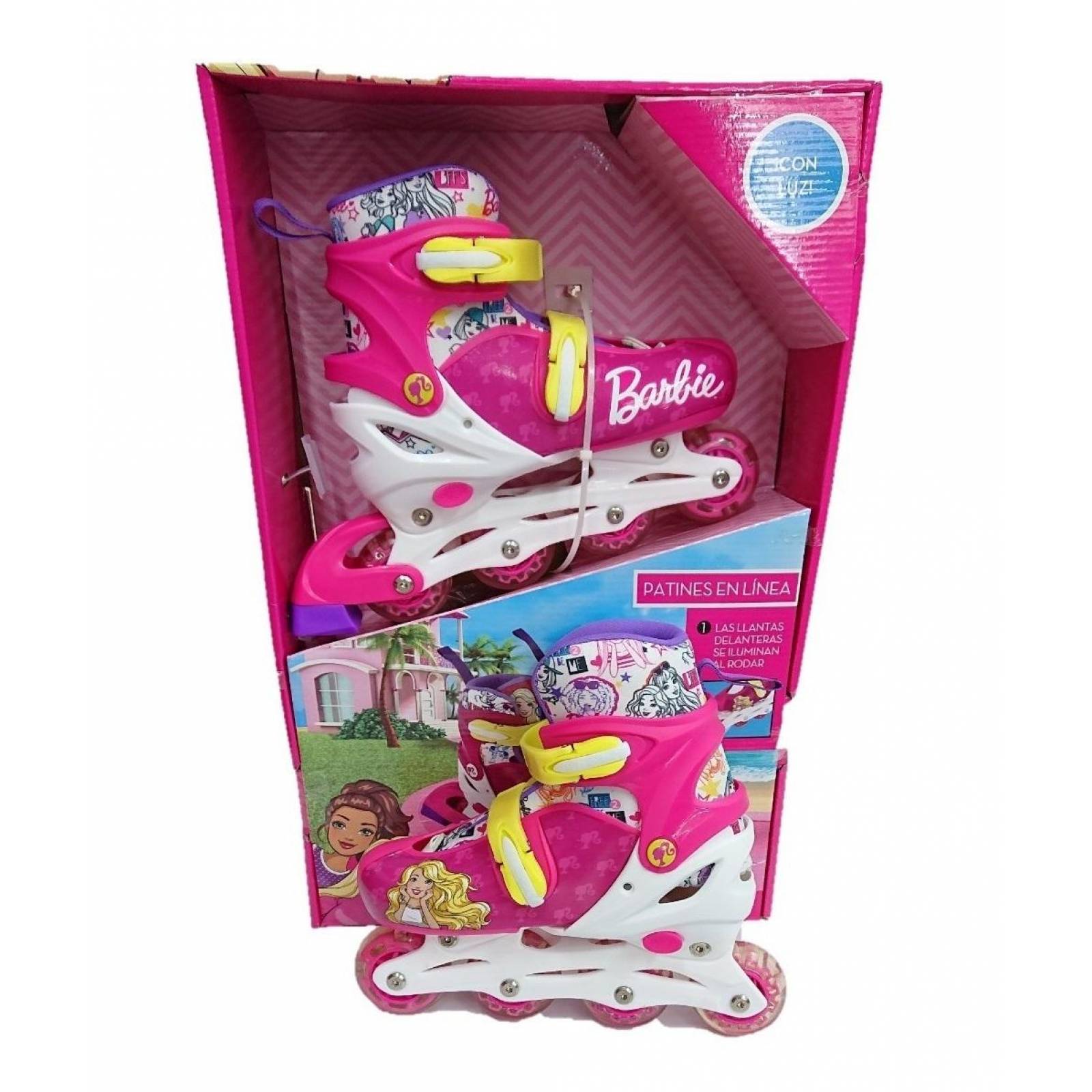 Patines en Linea Led Barbie Ajustables Infantiles  - 19a21