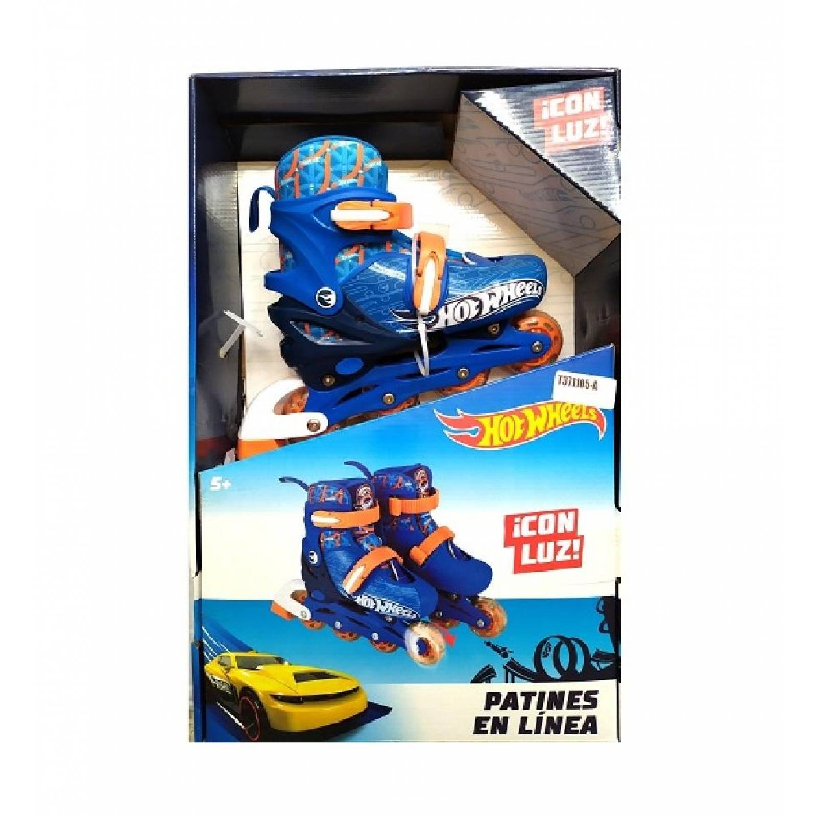 Patines en Linea Led Hot Wheels Ajustables Infantiles  - 22a25