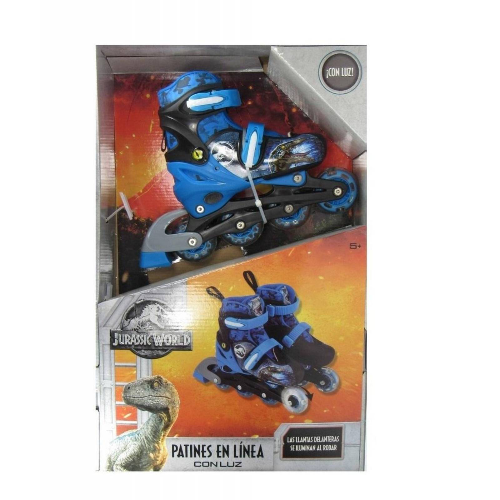 Patines 2en1 Linea Jurassic World Ajustables Unisex Infantiles  - 19a21