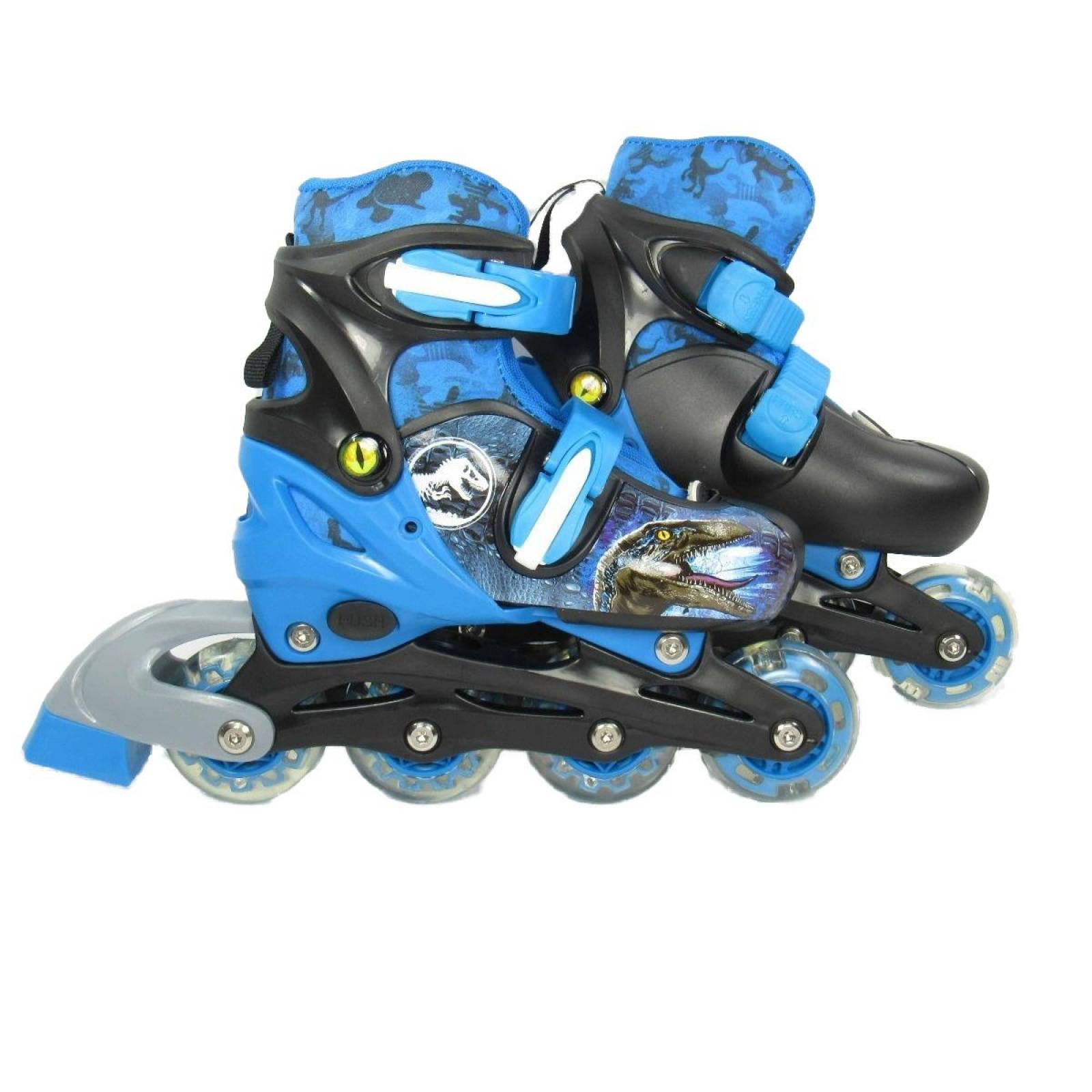Patines 2en1 Linea Jurassic World Ajustables Unisex Infantiles  - 19a21