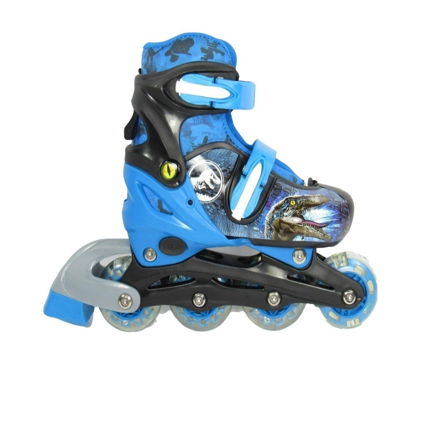 Patines 2en1 Linea Jurassic World Ajustables Unisex Infantiles  - 19a21