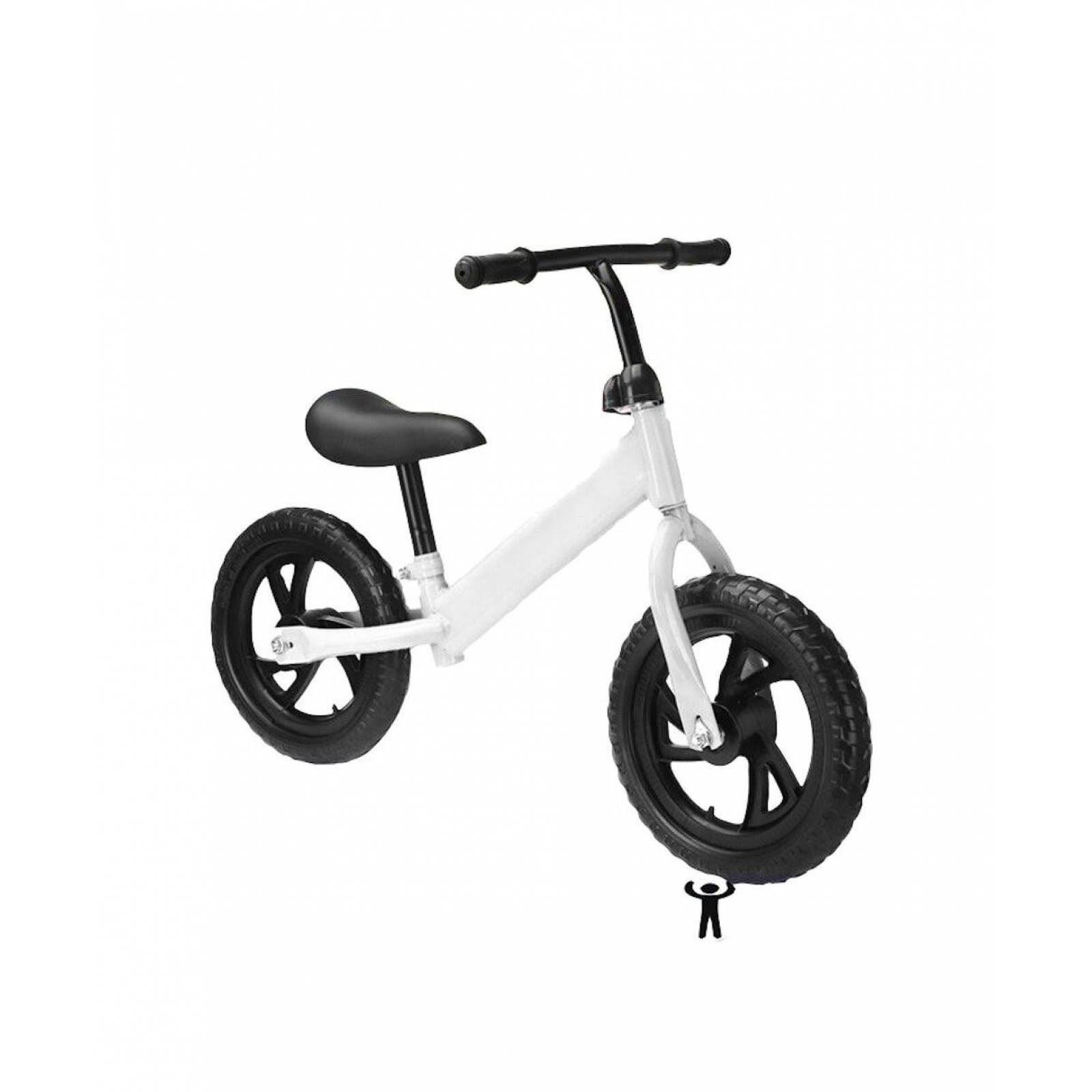 Bicicleta Infantil de Balance Equilibrio de 10p Sin Pedales  - Blanco