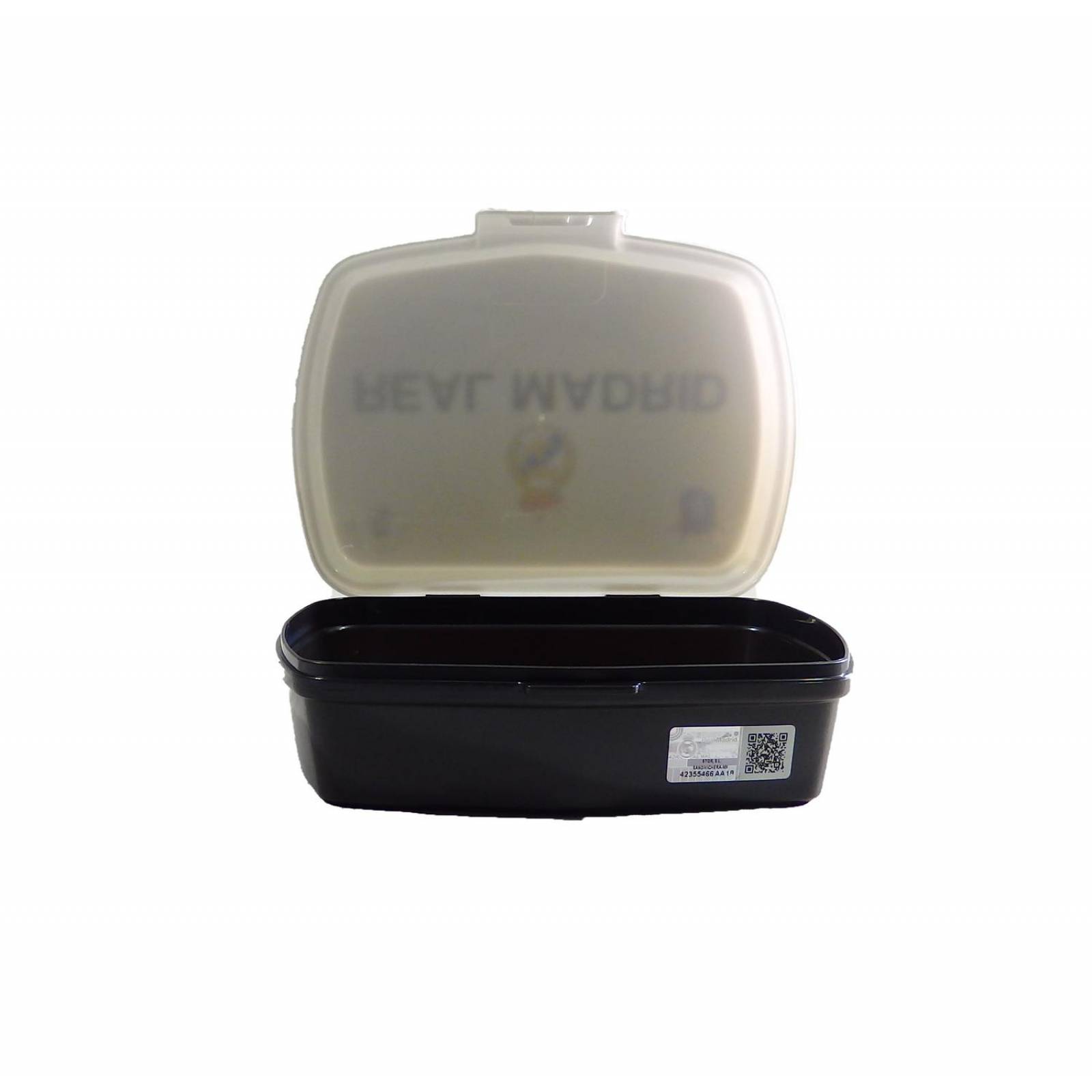 Lonchera rectangular de Futbol Real Madrid  - Blanco