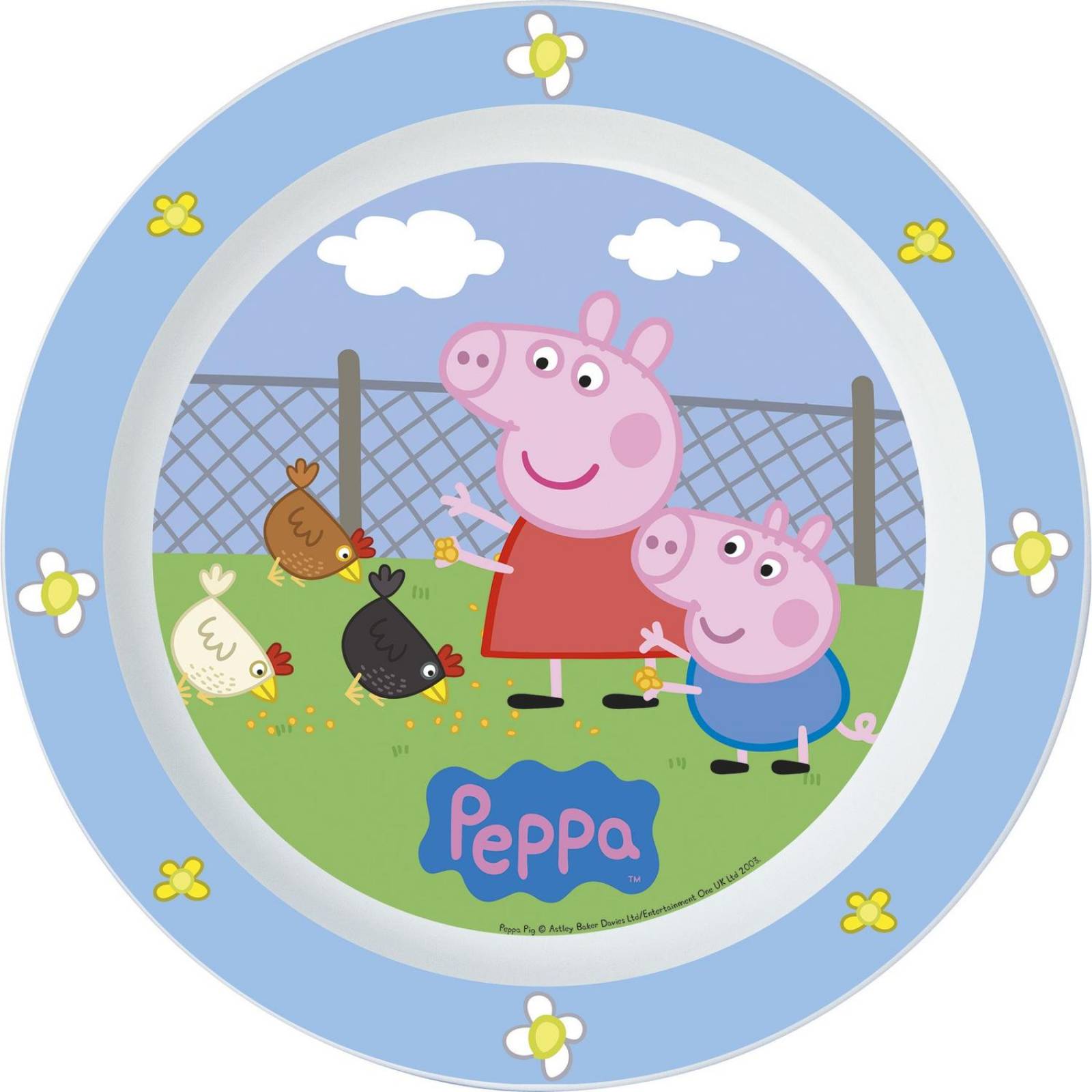 Plato para Microondas Peppa Pig 15 cm  - Azul