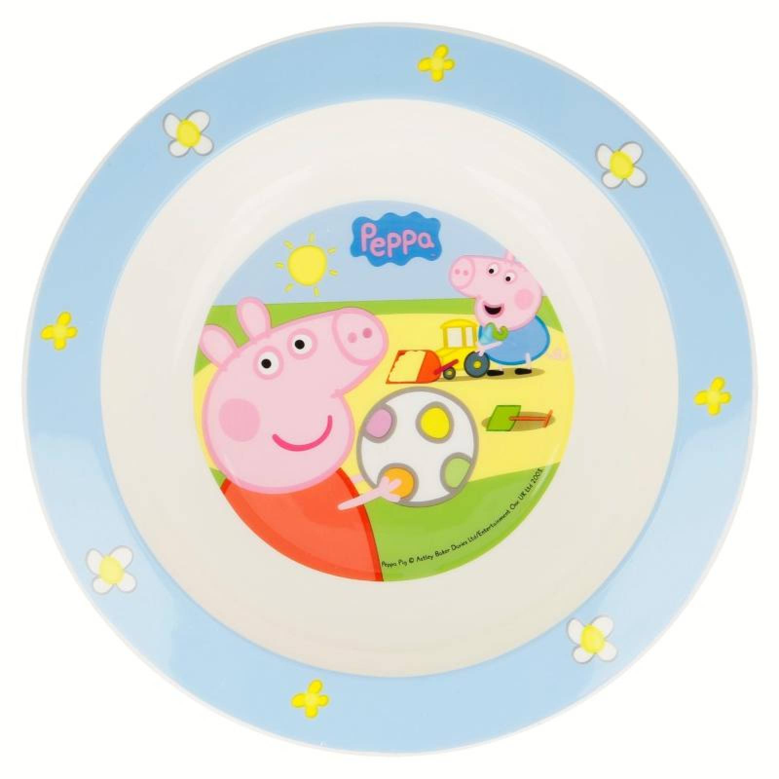 Plato para Microondas Peppa Pig  - Azul