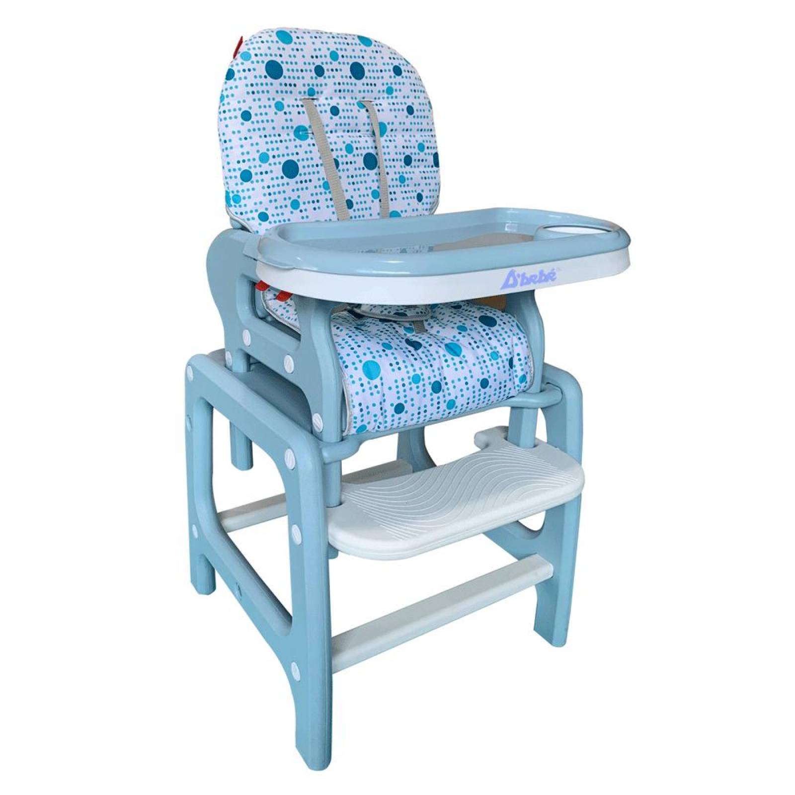 Periquera para Bebe Silla Alta para Comer Escritorio MSI  - Azul