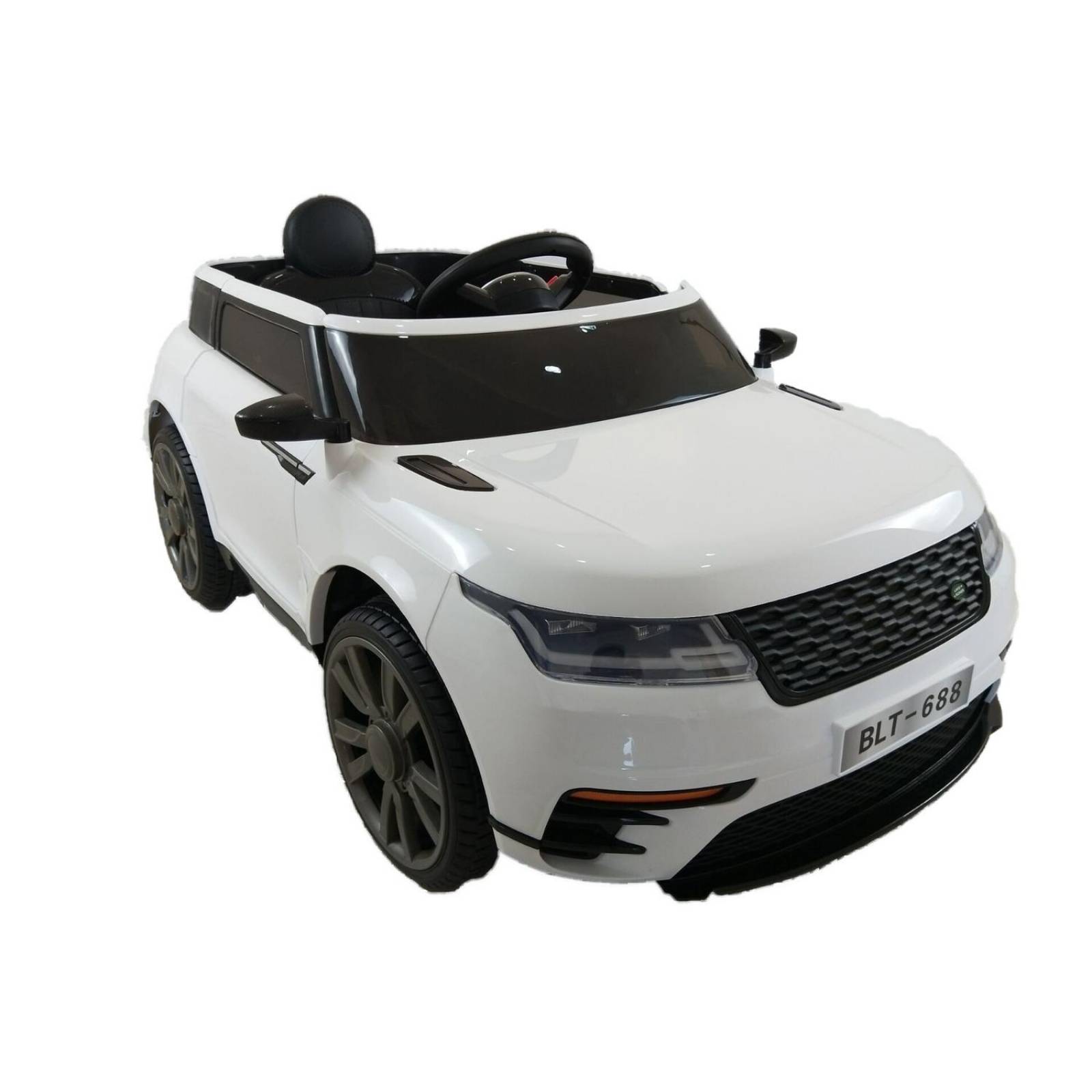 Carro para Niños Electrico Montable Camioneta USB,Musica,Radio  - Blanco.