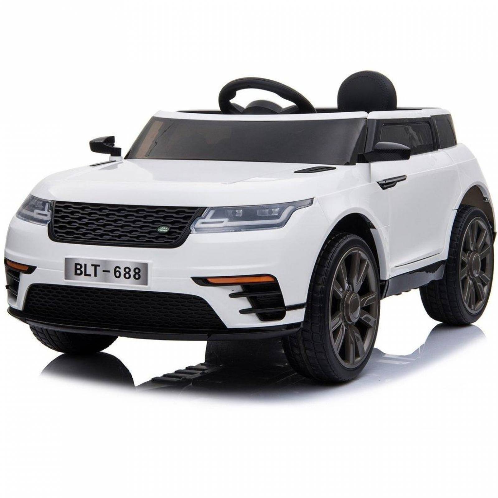 Carro para Niños Electrico Montable Camioneta USB,Musica,Radio  - Blanco.