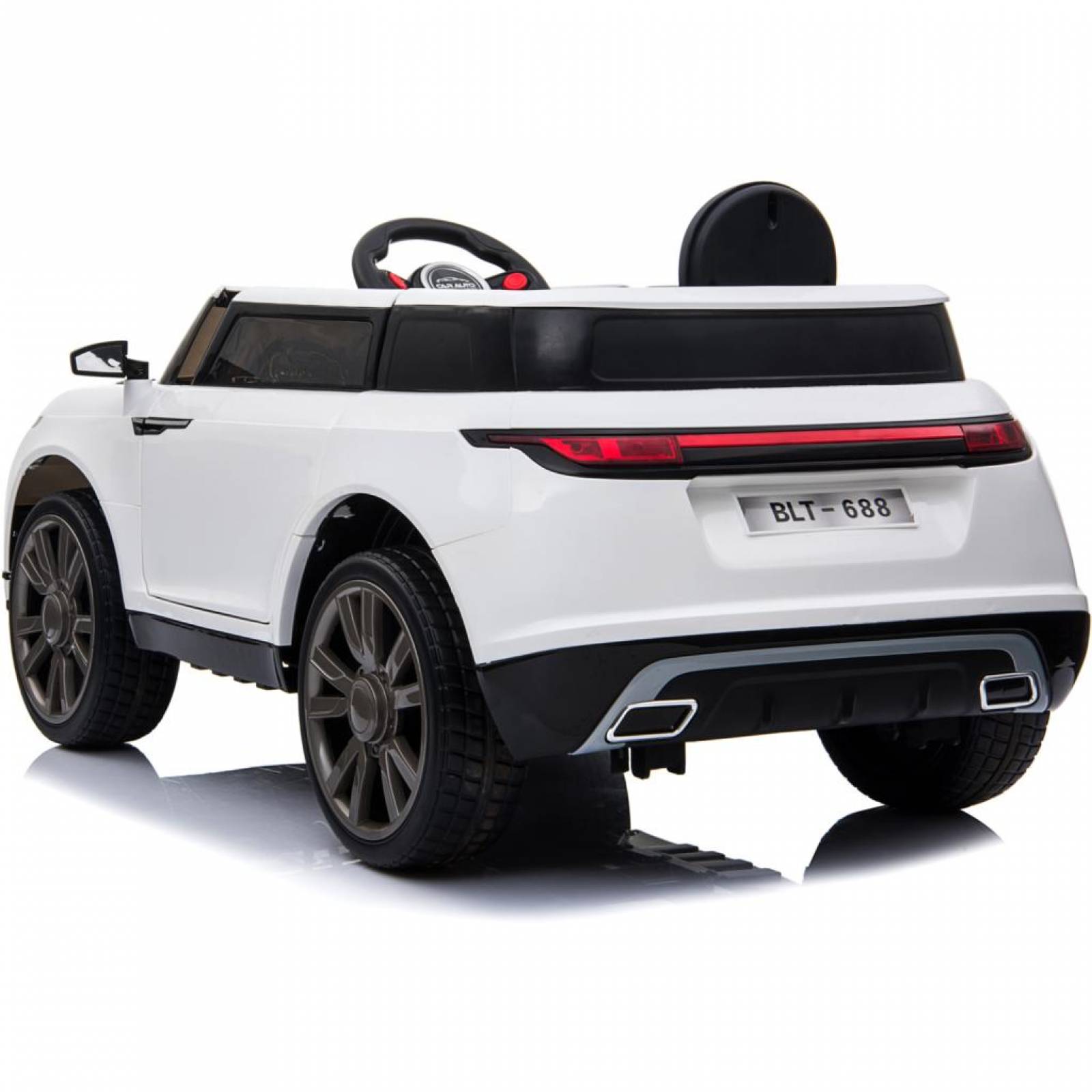 Carro para Niños Electrico Montable Camioneta USB,Musica,Radio  - Blanco.