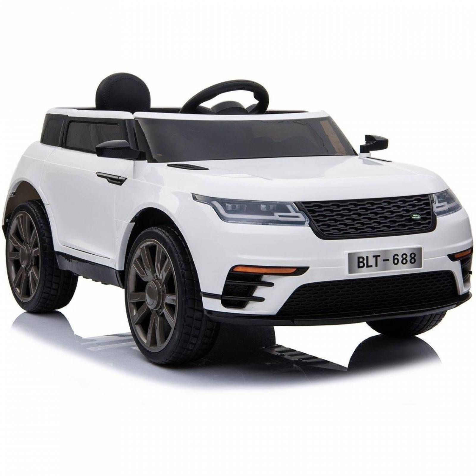 Carro para Niños Electrico Montable Camioneta USB,Musica,Radio  - Blanco.