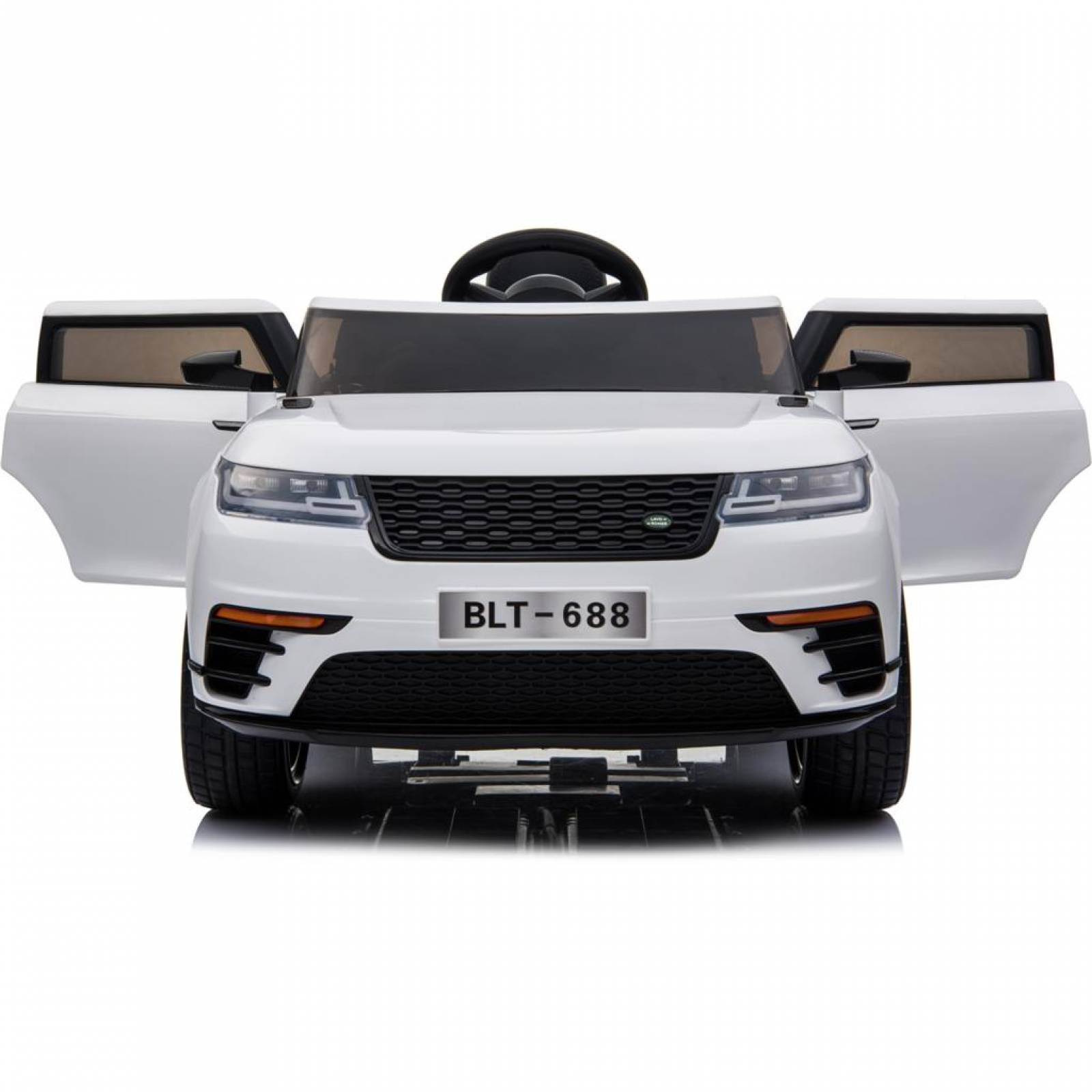 Carro para Niños Electrico Montable Camioneta USB,Musica,Radio  - Blanco.