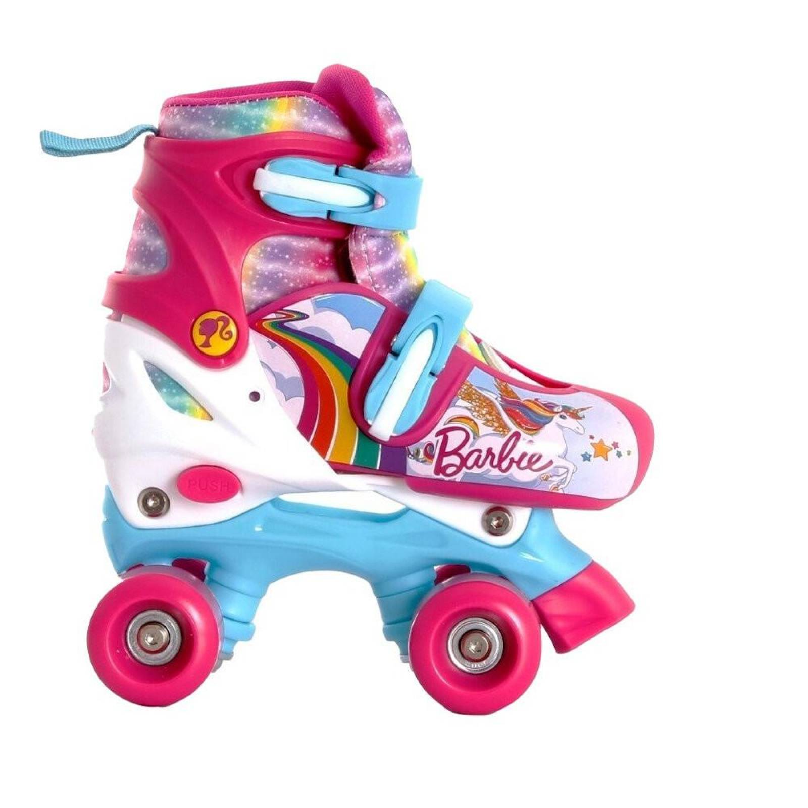 Patines Roller Barbie Ajustables Infantiles  - 19a21