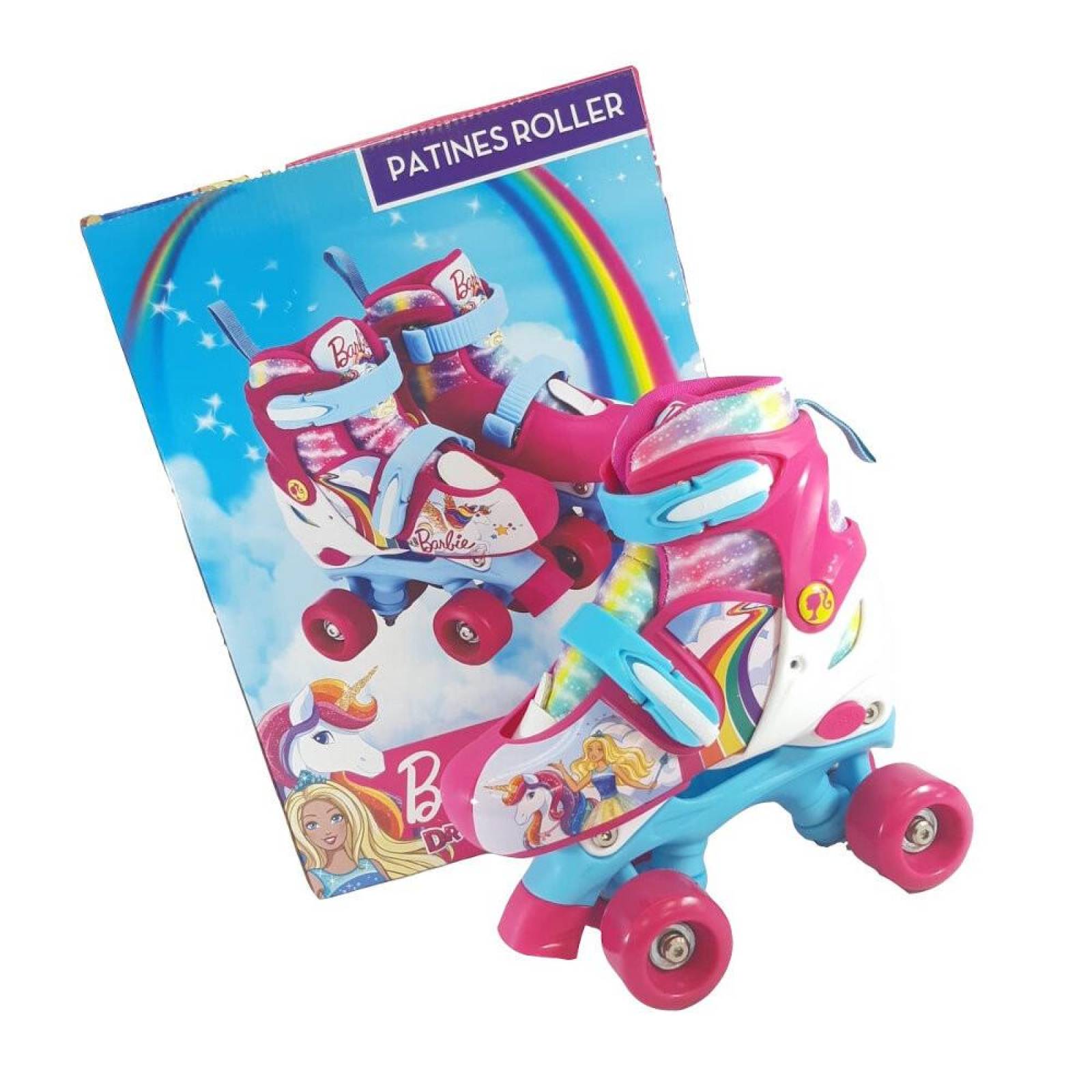 Patines Roller Barbie Ajustables Infantiles  - 19a21