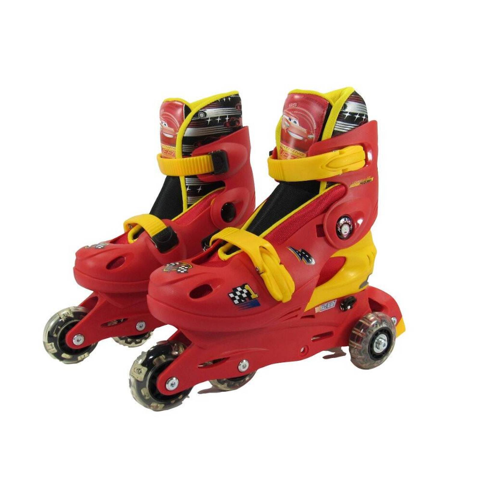 Patines 2en1 Linea Cars Ajustables Infantiles  - 19a21