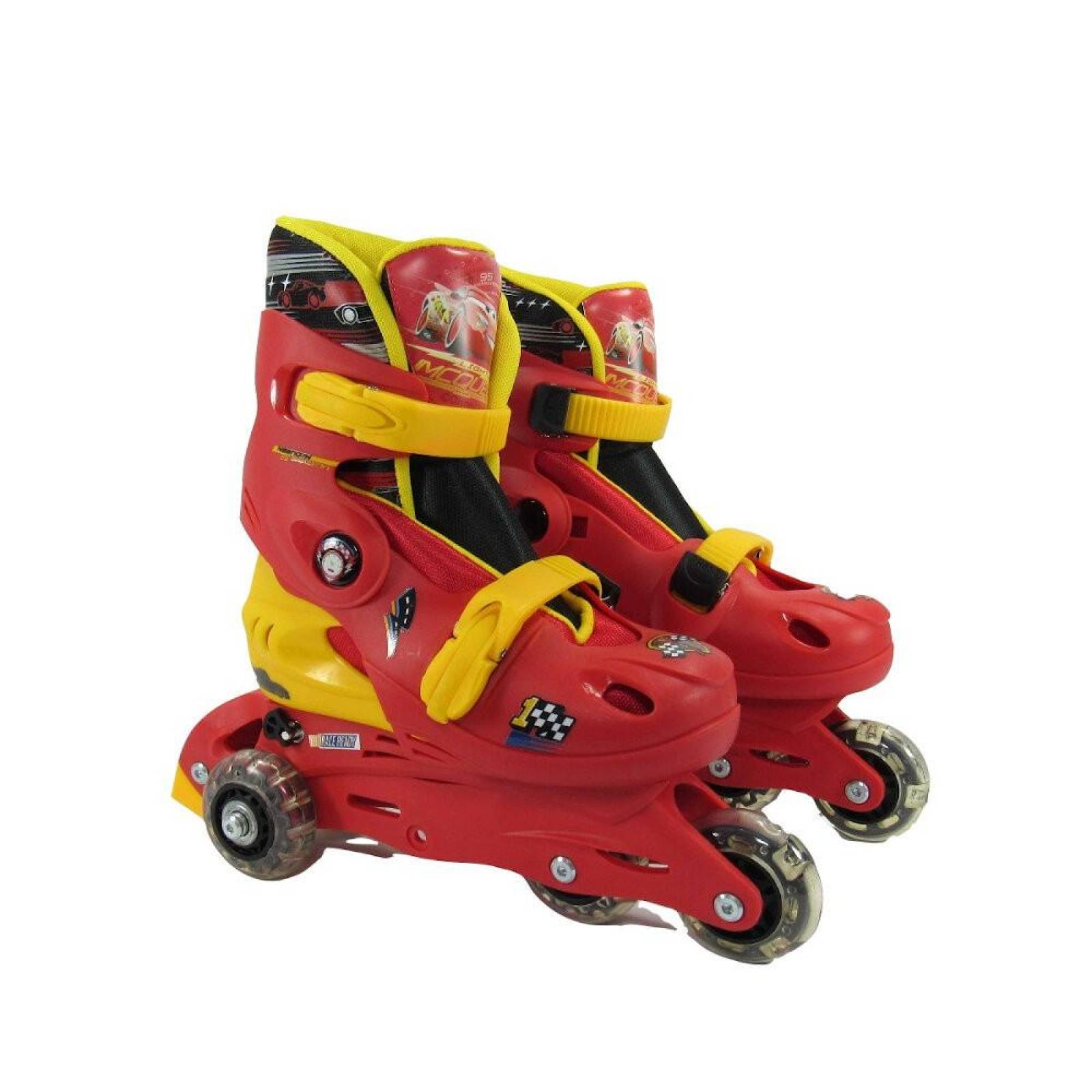 Patines 2en1 Linea Cars Ajustables Infantiles  - 19a21