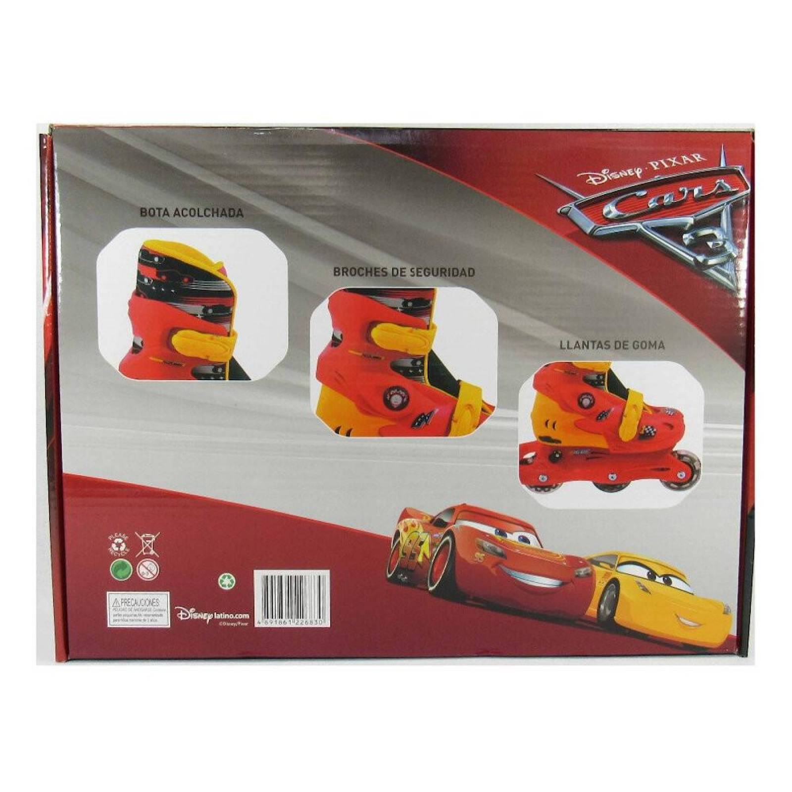 Patines 2en1 Linea Cars Ajustables Infantiles  - 19a21