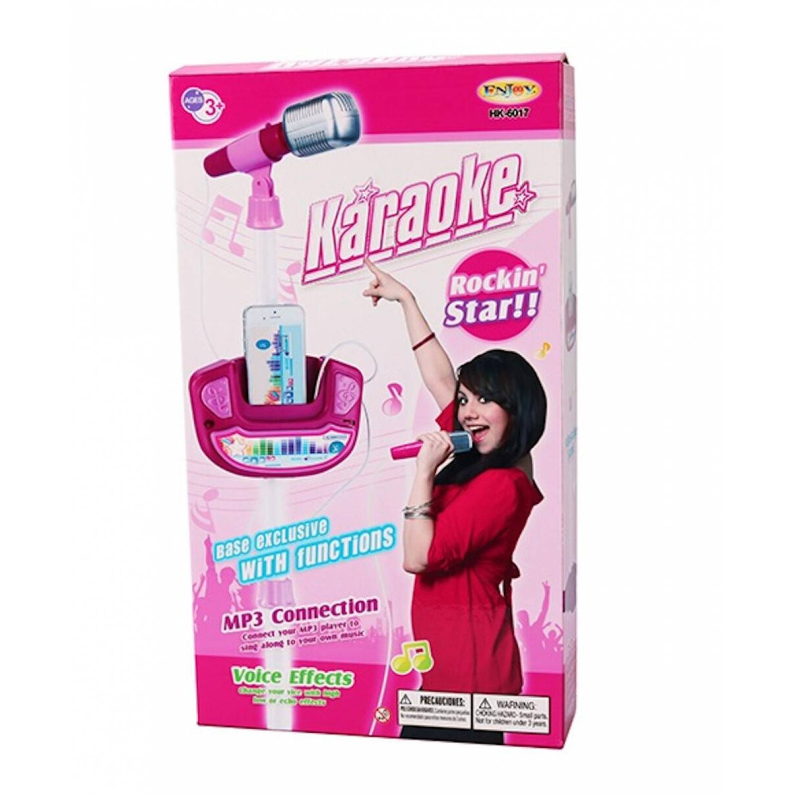Micrófono Karaoke  Musical Infantil de Juguete MP3  - Rosa