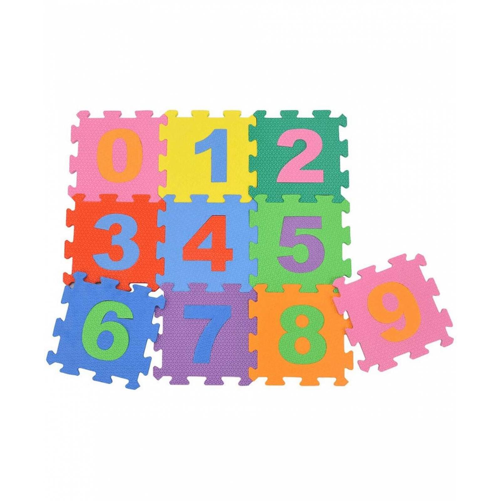 Tapete Numeros 0 a 9 en Foami para Bebes Aprendizaje  - Multicolor