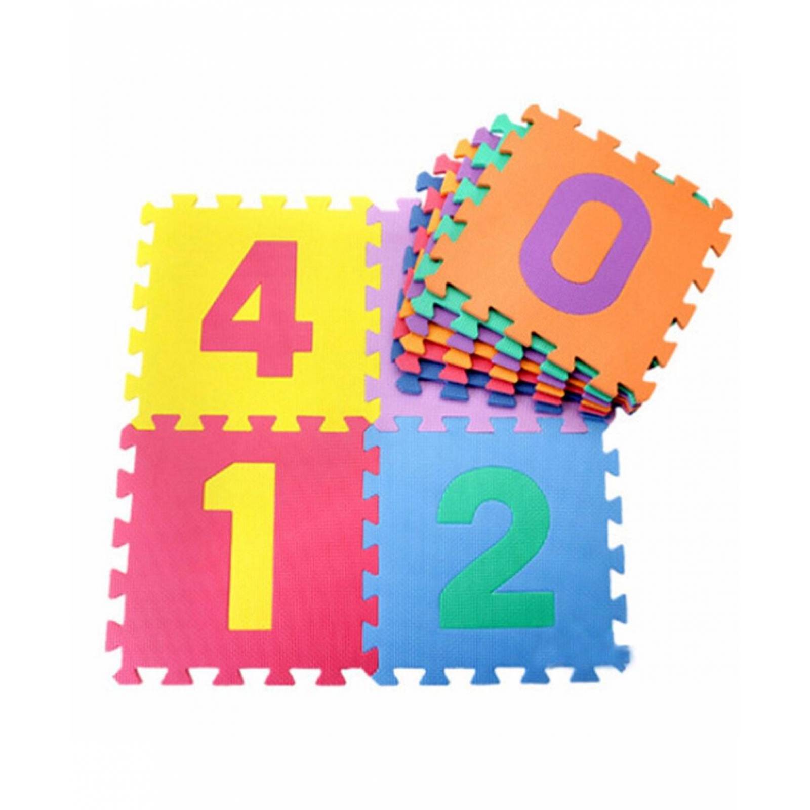 Tapete Numeros 0 a 9 en Foami para Bebes Aprendizaje  - Multicolor