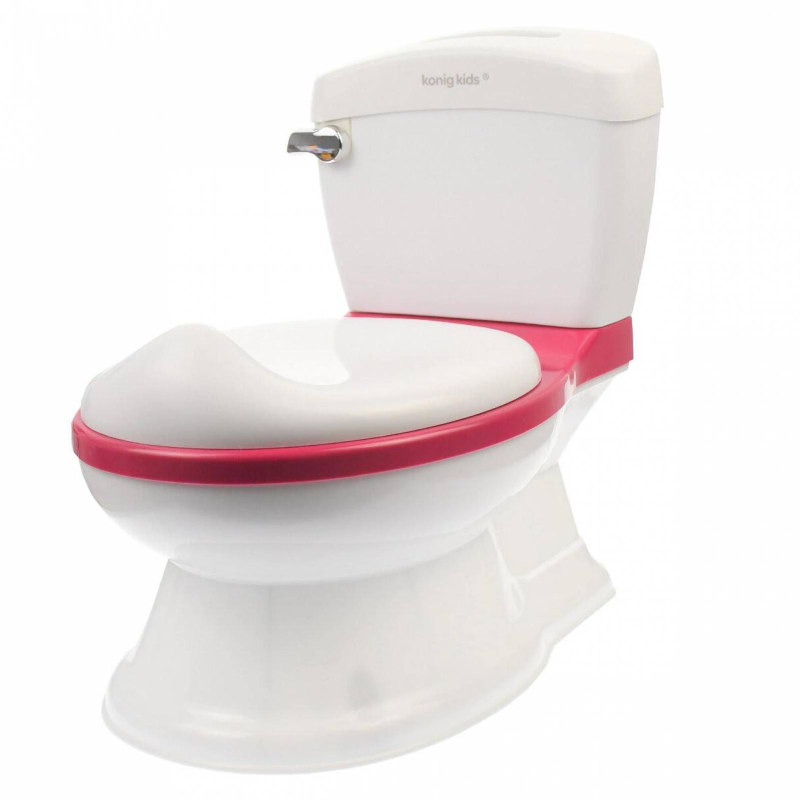 Bañito Baño Entrenador Asiento Tapa Recipiente y Sonido - Rosa