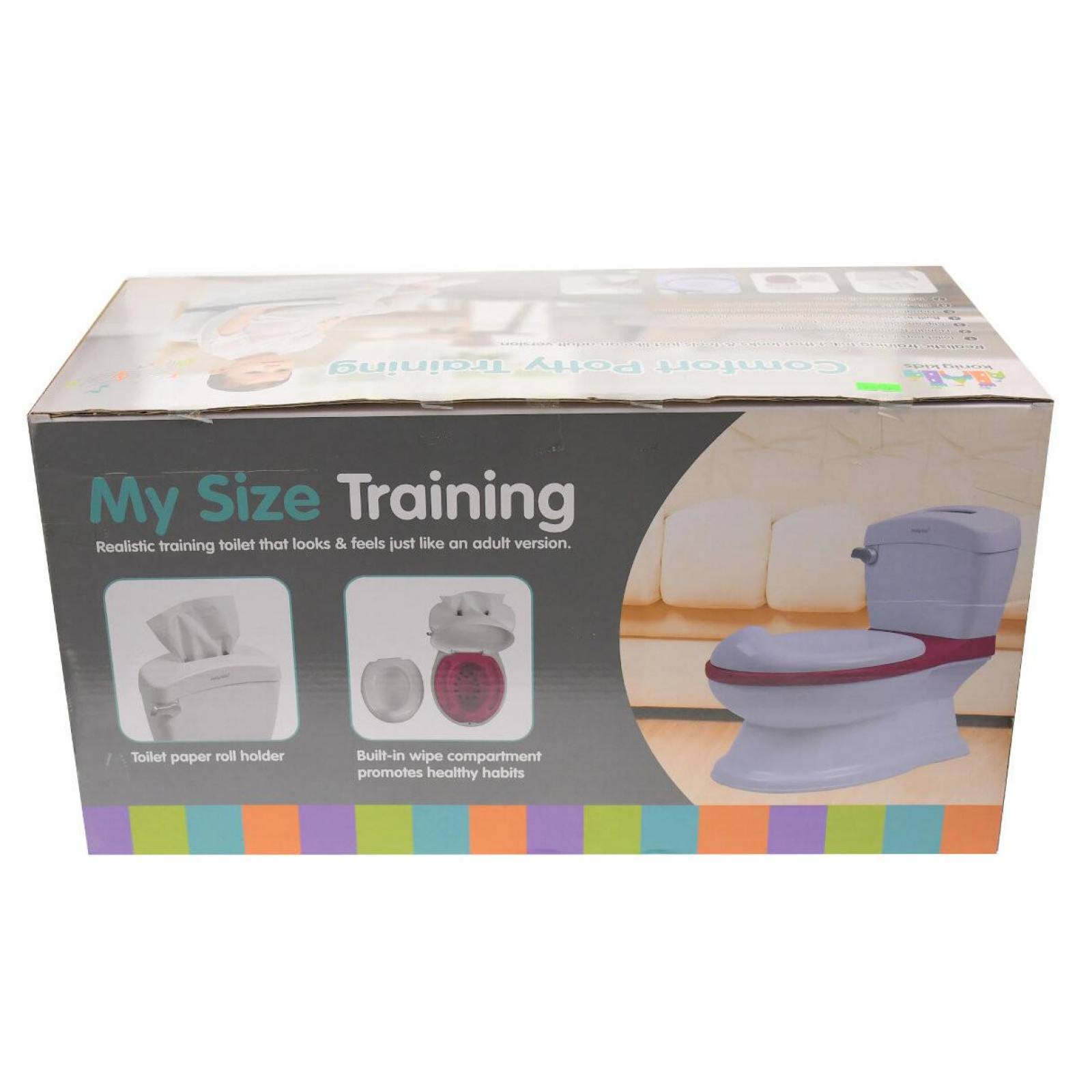 Bañito Baño Entrenador Asiento Tapa Recipiente y Sonido - Rosa