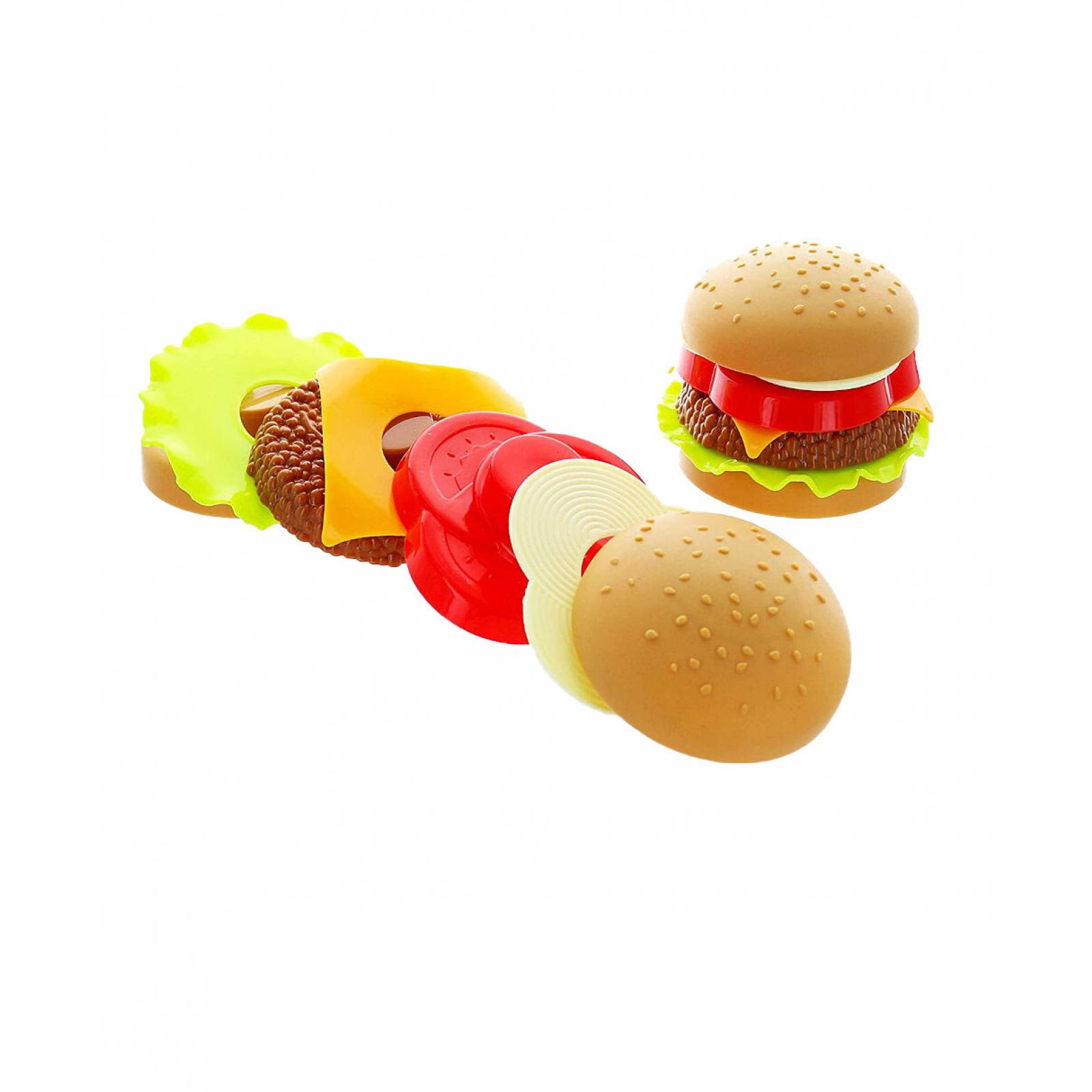 Set Infantil Juego de Cocina Hamburguesa Papas Acc  - Multicolor