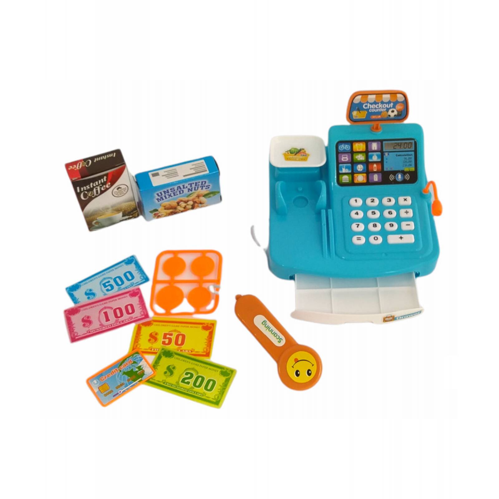 Caja Registradora Juguete Infantil Escaner,Sonido,luz - Registradora