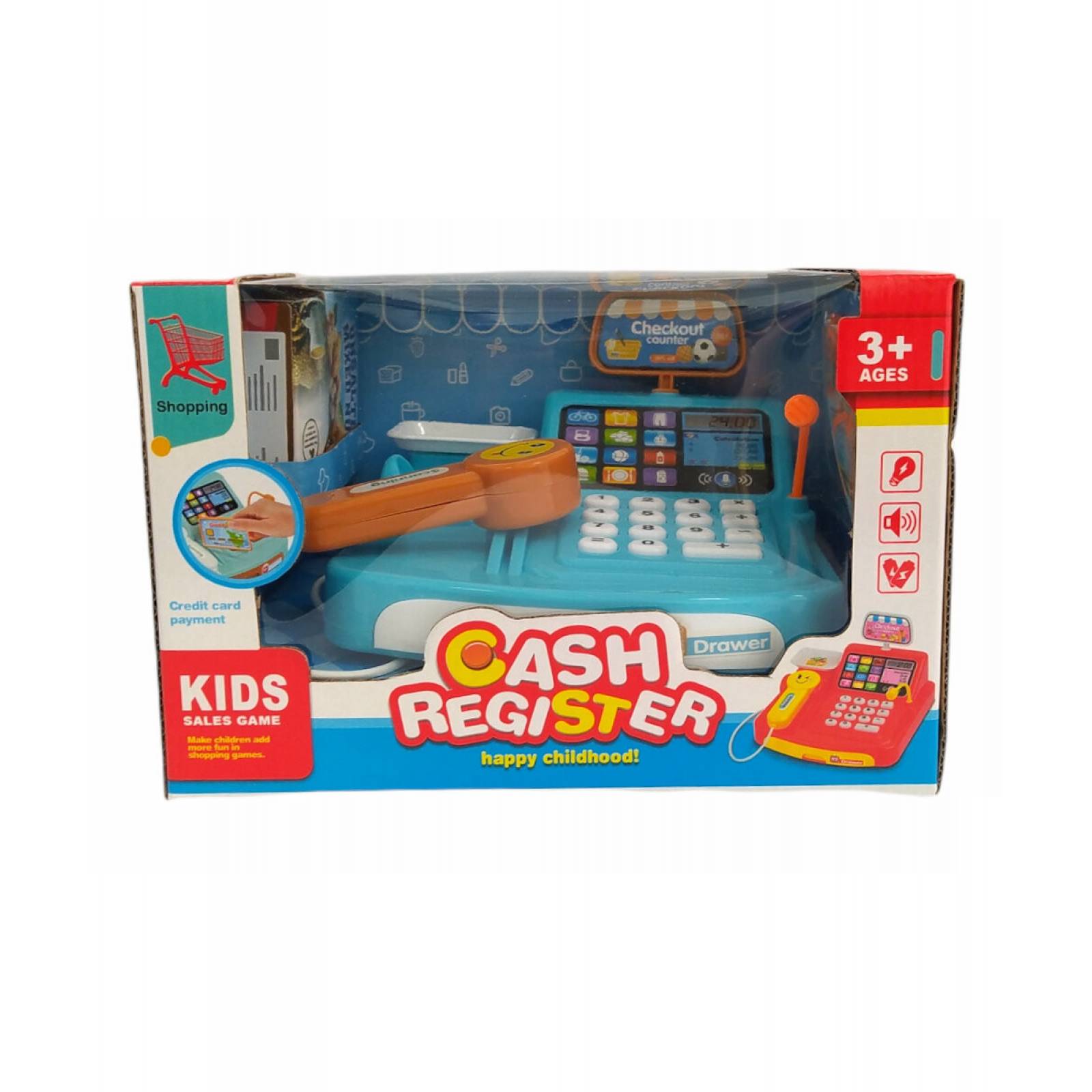 Caja Registradora Juguete Infantil Escaner,Sonido,luz - Registradora