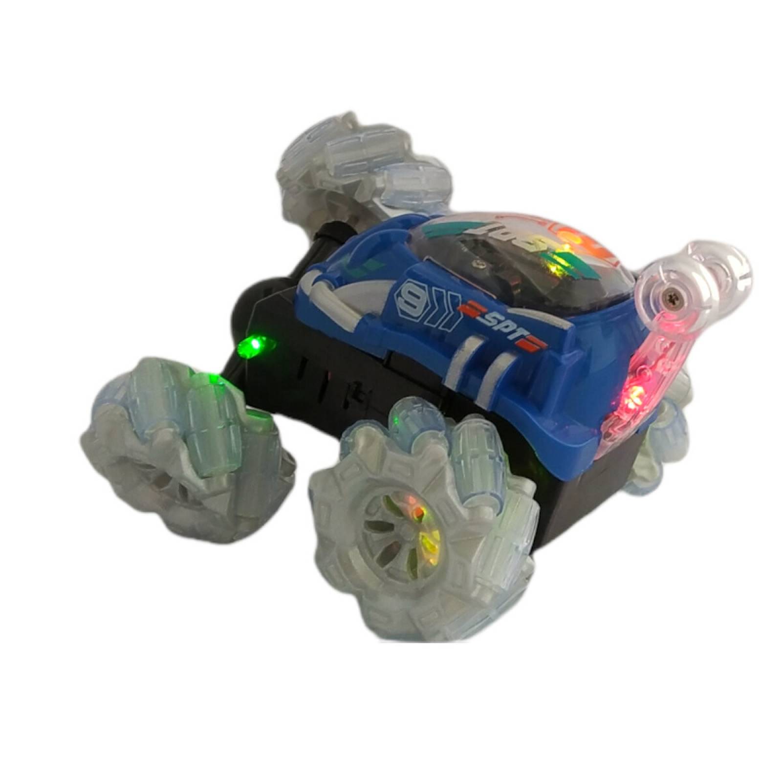 Carro Control Remoto Acrobacias Stunts 40MHz Luz 360  - Azul