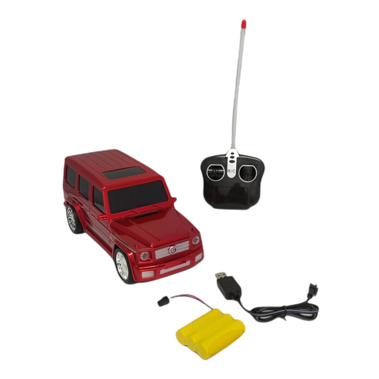 Camioneta a Control Remoto 27 MHz 1:16 con Luz SUV V8  - Rojo