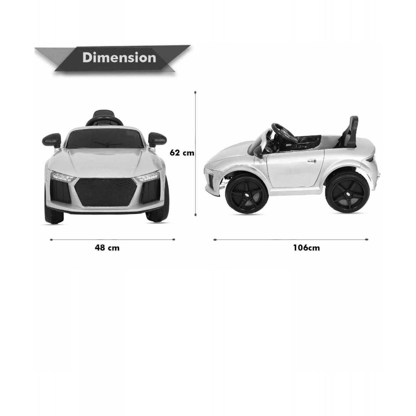 Carro Eléctrico Montable 5Km/h Control Remoto 2.4GHz Luz  - Rosa