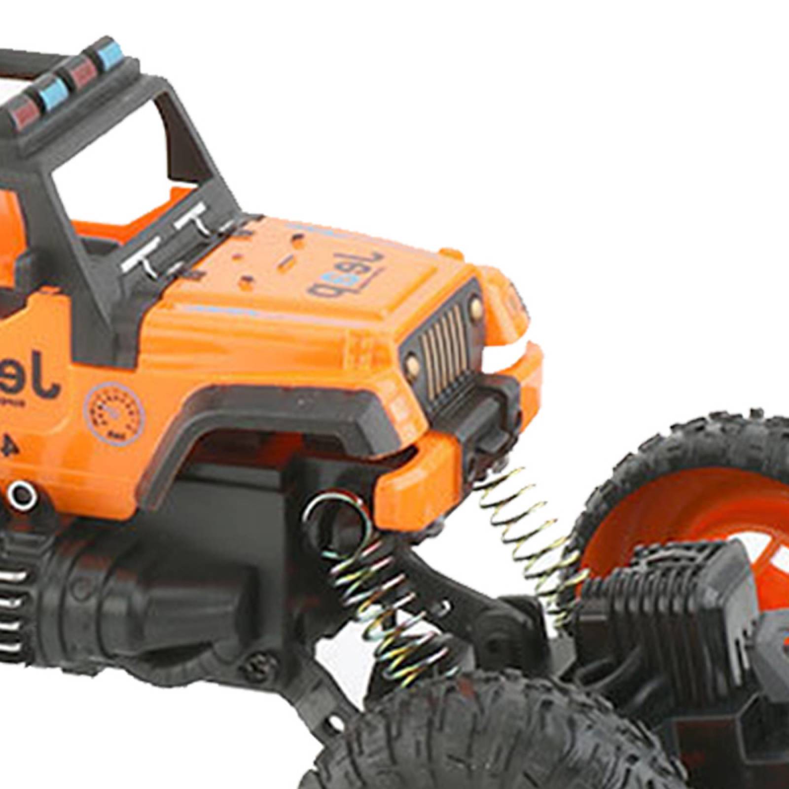 Camioneta Juguete TodoTerreno RockCrawler 12km/h Luz 1:18  - Naranja