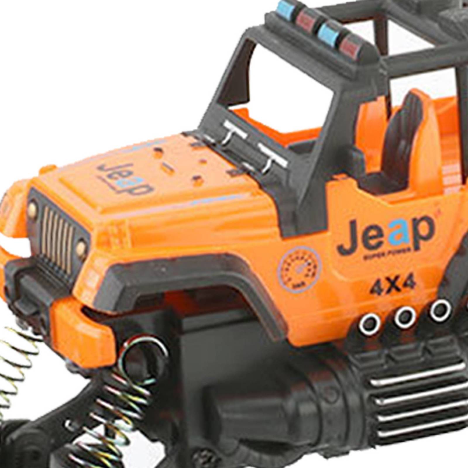 Camioneta Juguete TodoTerreno RockCrawler 12km/h Luz 1:18  - Naranja