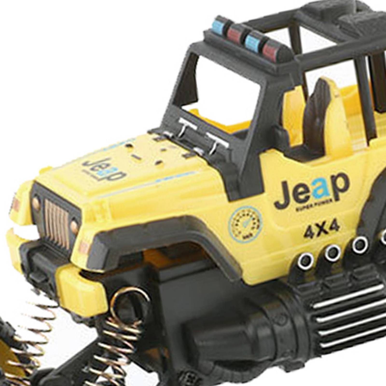 Camioneta Juguete TodoTerreno RockCrawler 12km/h Luz 1:18  - Amarillo