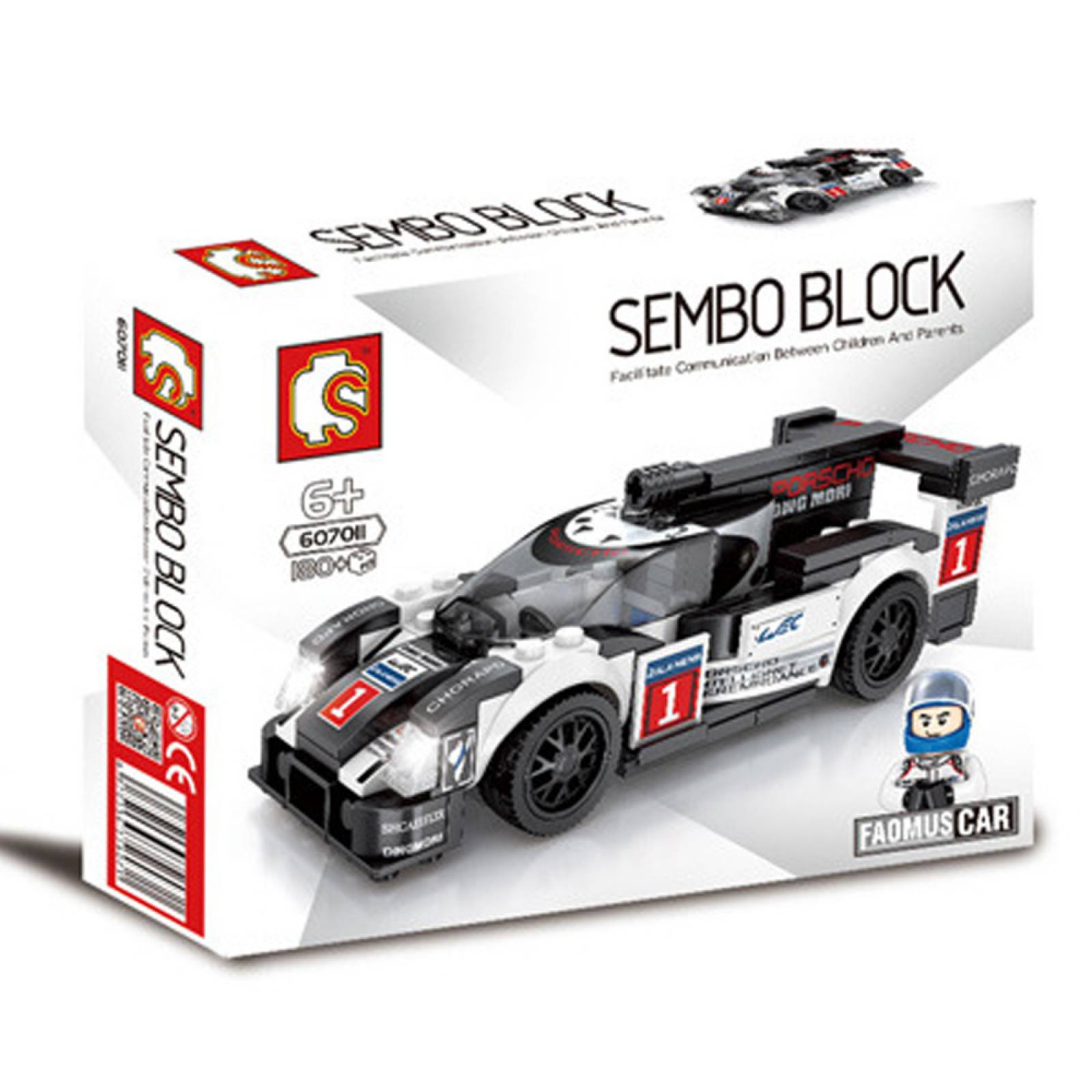 Juguete de Blocks Vehiculo Deportivo Armable 195 pzs  - Negro