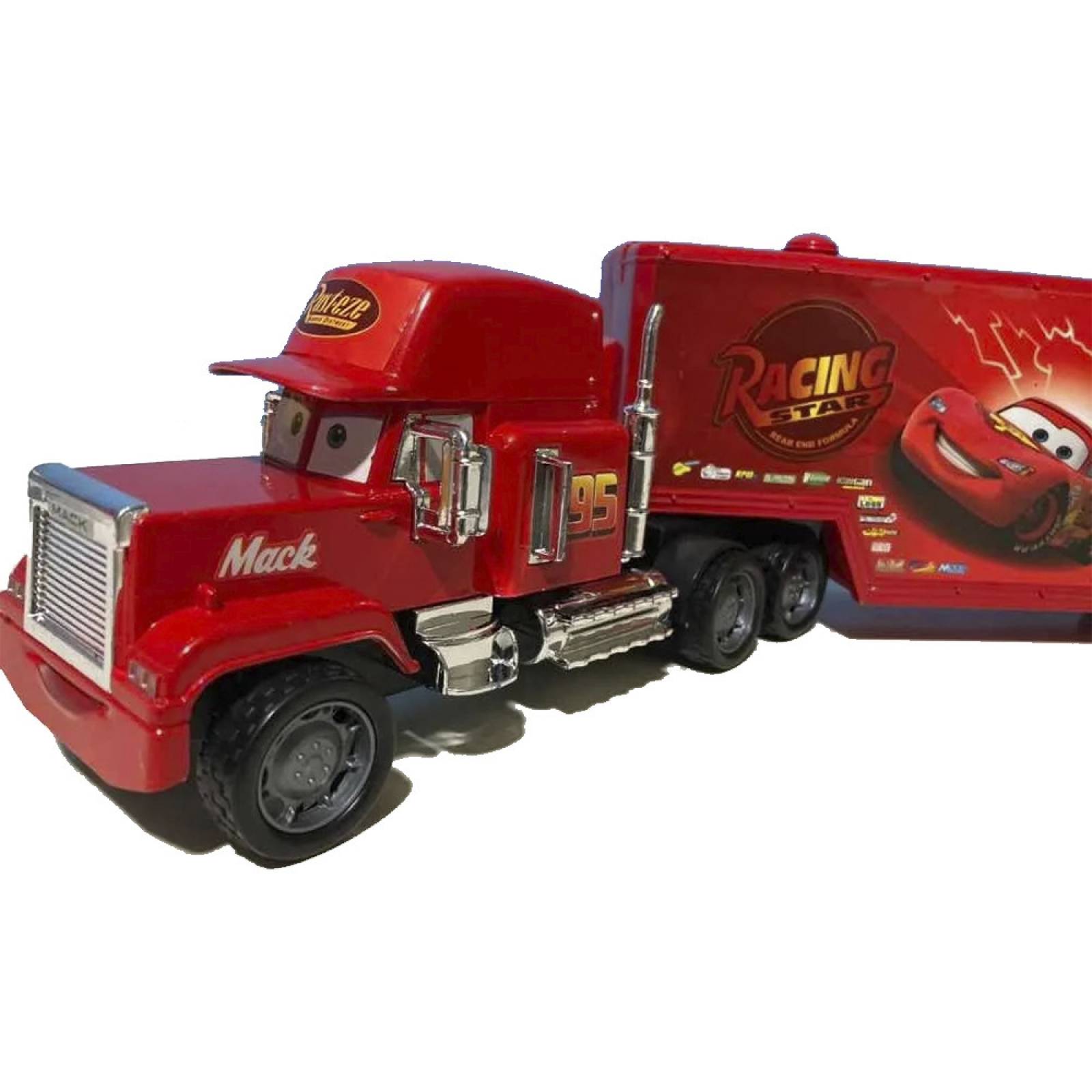 Cars Mack Trailer Fricción Rayo McQueen 48cm - Cars