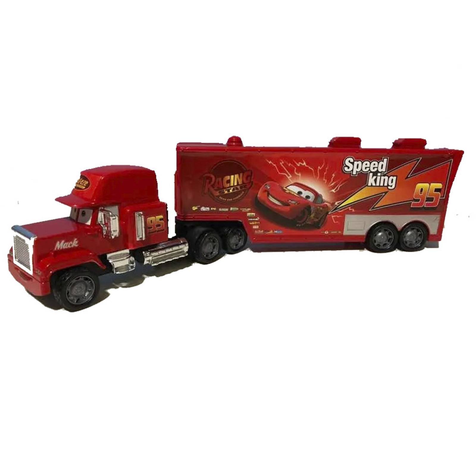 Cars Mack Trailer Fricción Rayo McQueen 48cm - Cars