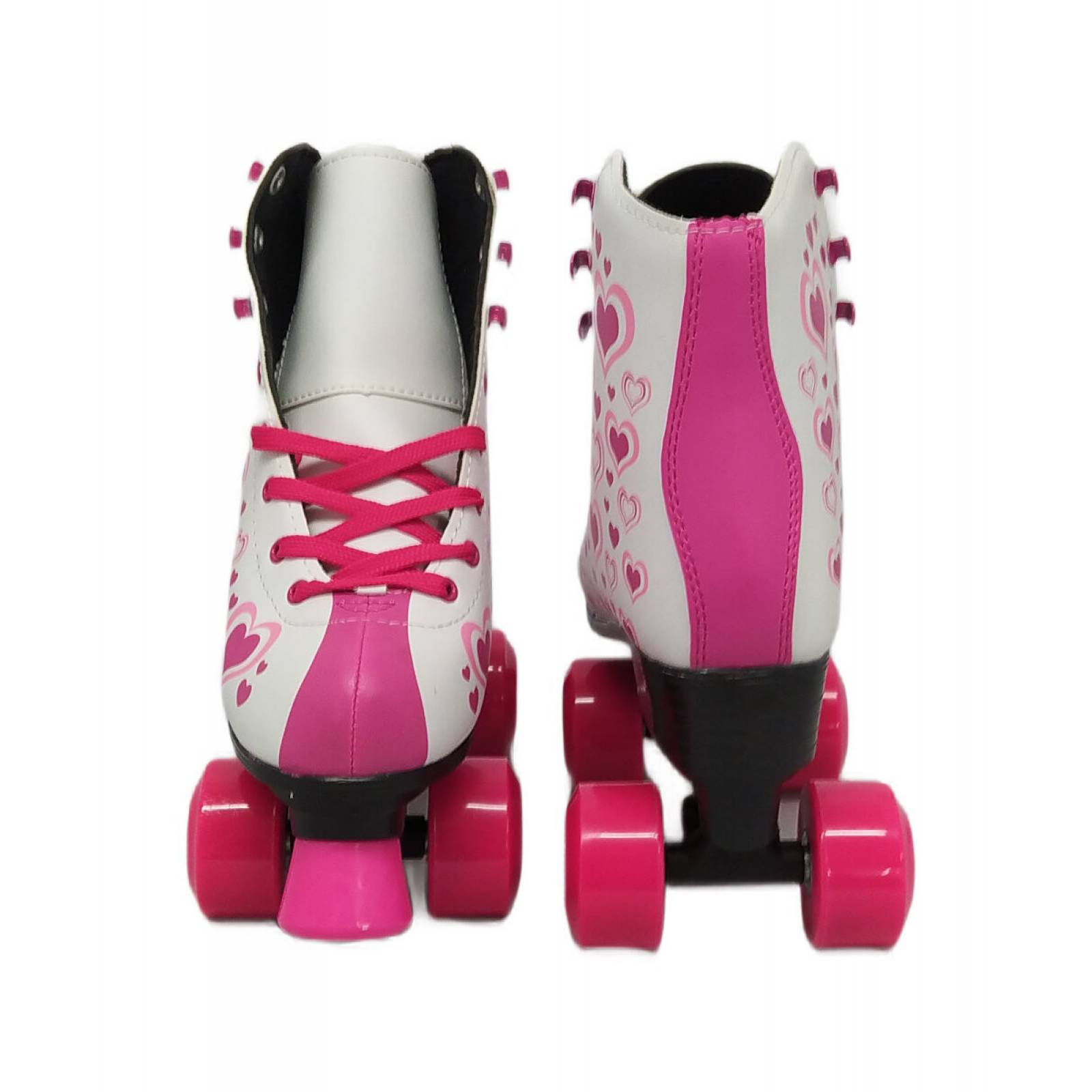 Patines Infantiles Roller Skate Retro Niñas 4 Ruedas  - Corazon23MX CM.