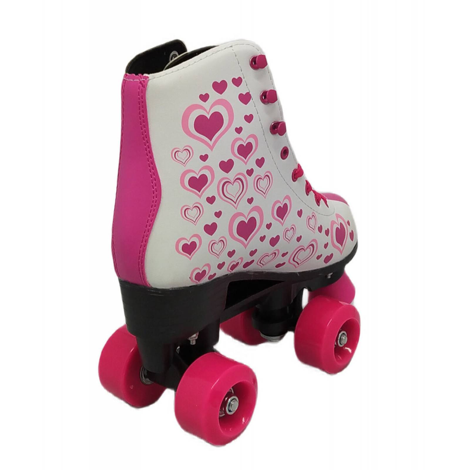 Patines Infantiles Roller Skate Retro Niñas 4 Ruedas  - Corazon23MX CM.