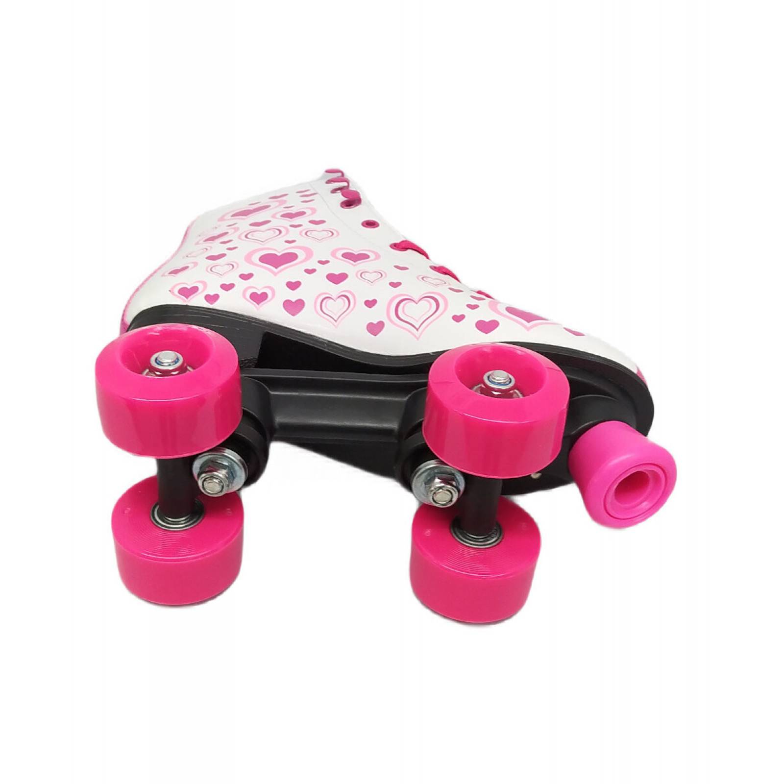 Patines Infantiles Roller Skate Retro Niñas 4 Ruedas  - Corazon23MX CM.