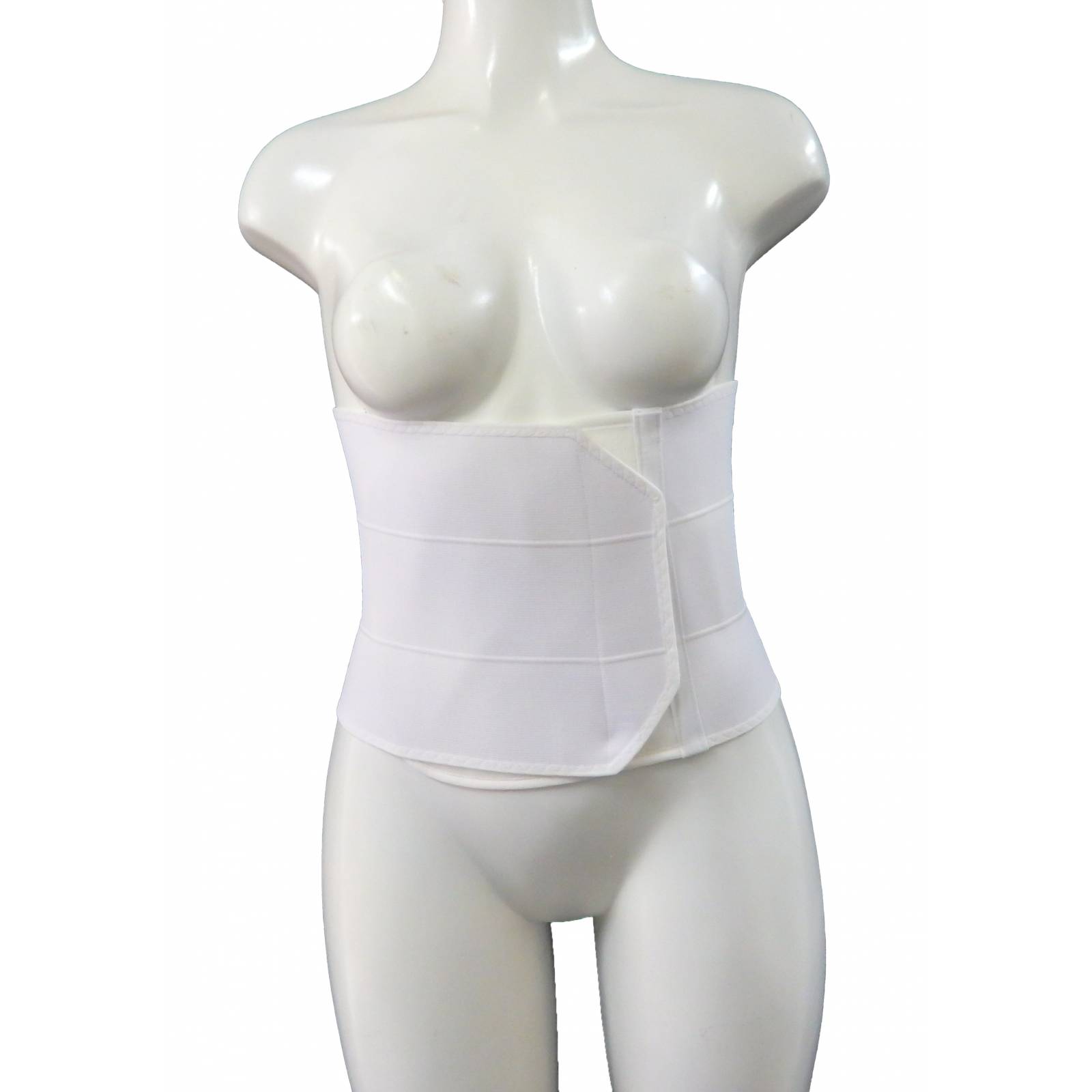 Cinturilla Post Operatorio Ajustable Corta Faja Post  - Blanco,  - M