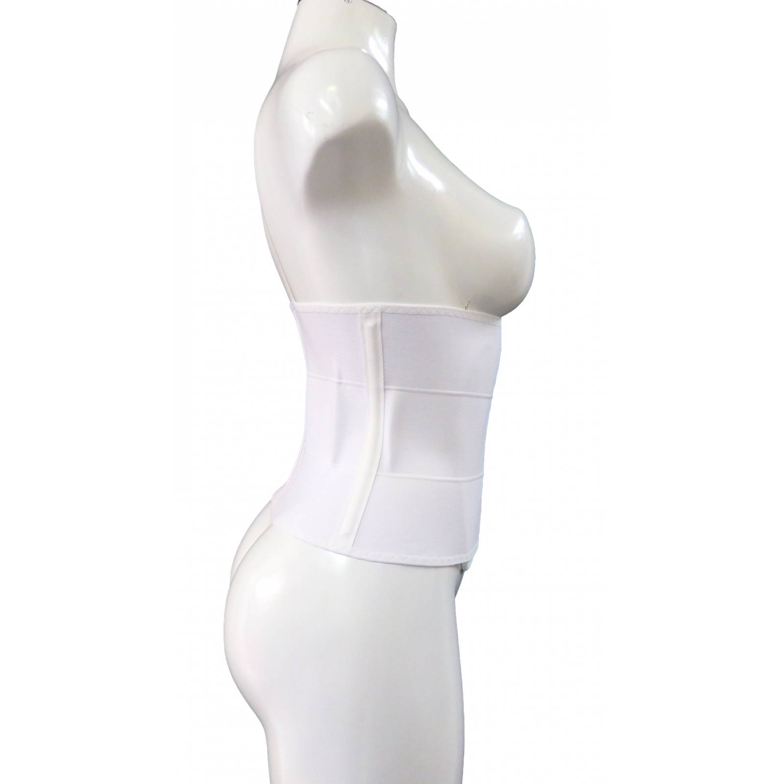 Cinturilla Post Operatorio Ajustable Corta Faja Post  - Blanco,  - M