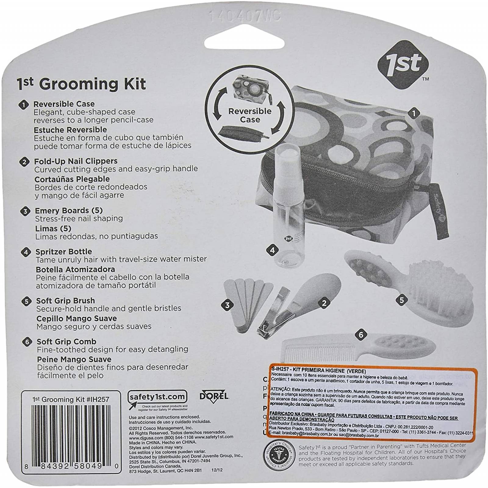 Kit Higiene Bebé Recién Nacido Set Cuidado Salud Aseo 10 Piezas Viaje Uñas