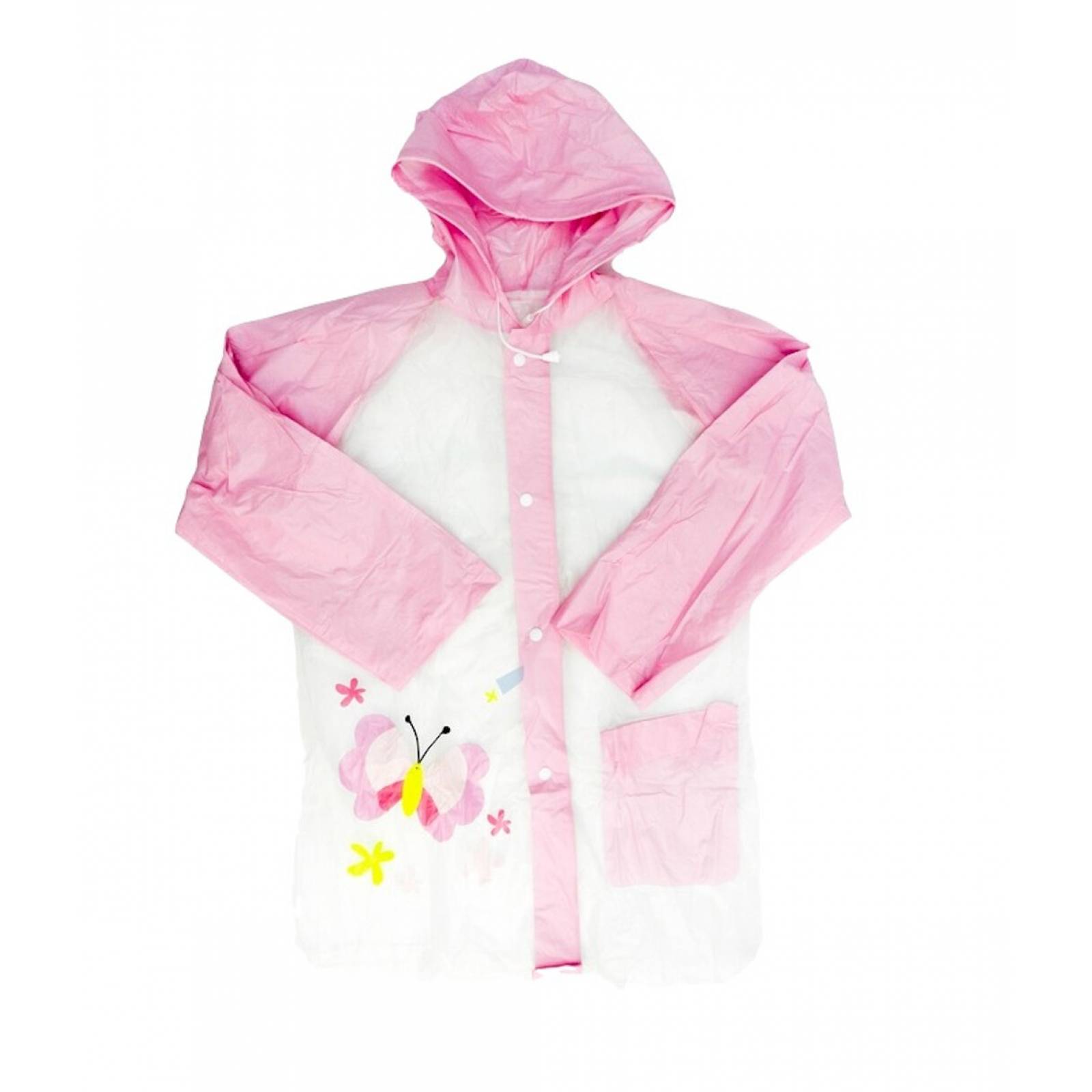 Impermeable Capa con Capucha Infantil para Lluvias Rompevientos  - M,  - Rosa